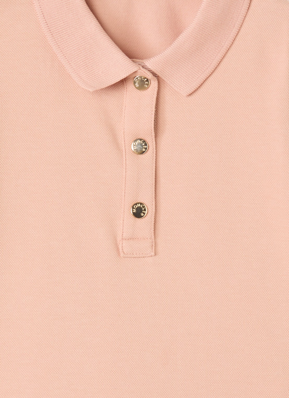 Moncler Polojurk van piqué katoen - detail 3 roze