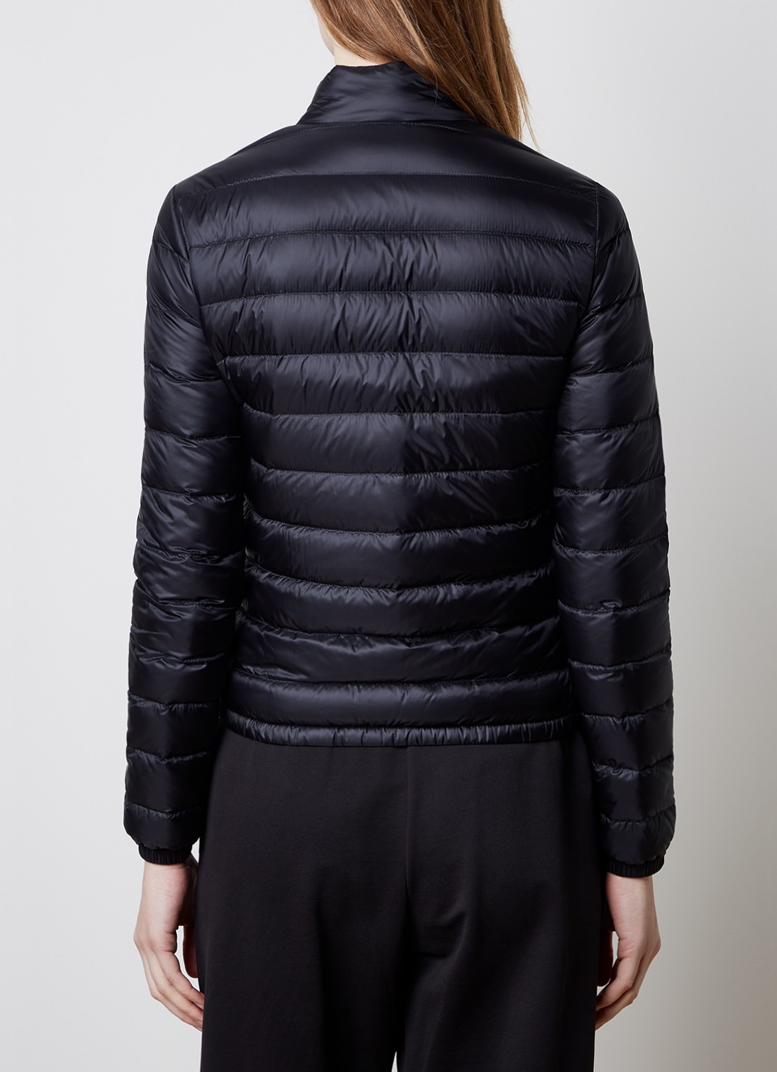 Moncler Puffer jack met donsvulling en klepzakken - achterkant 3 zwart