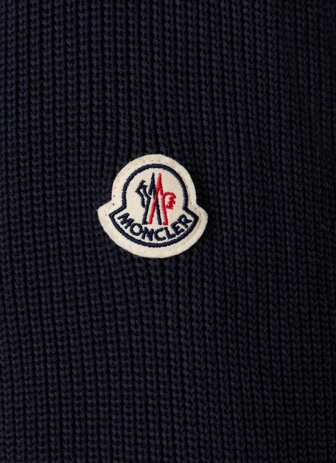 Moncler Puffer jack met donsvulling en ritszakken - detail 3 donkerblauw