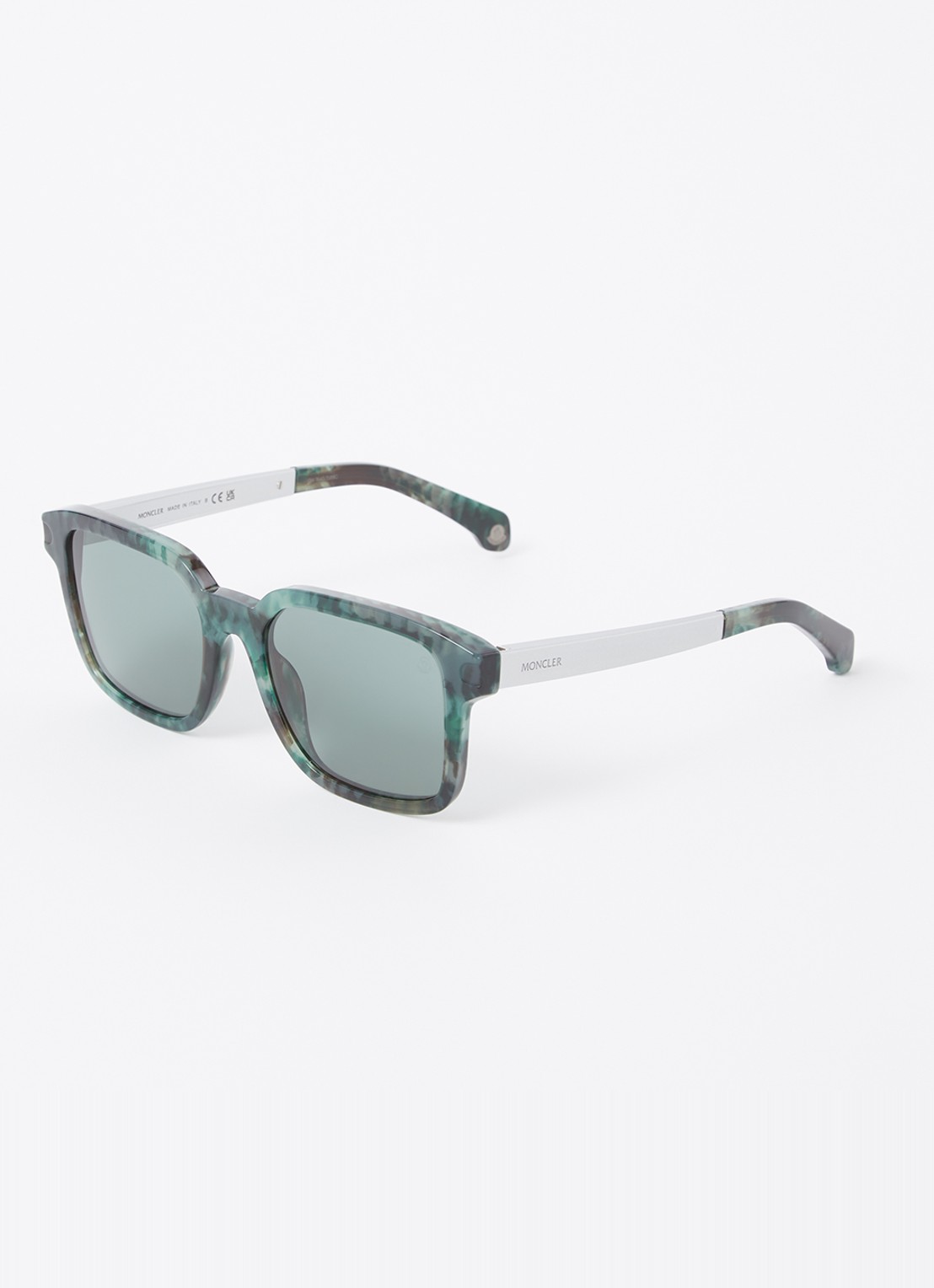 Moncler Quaderna zonnebril ME6006 - voorkant groen