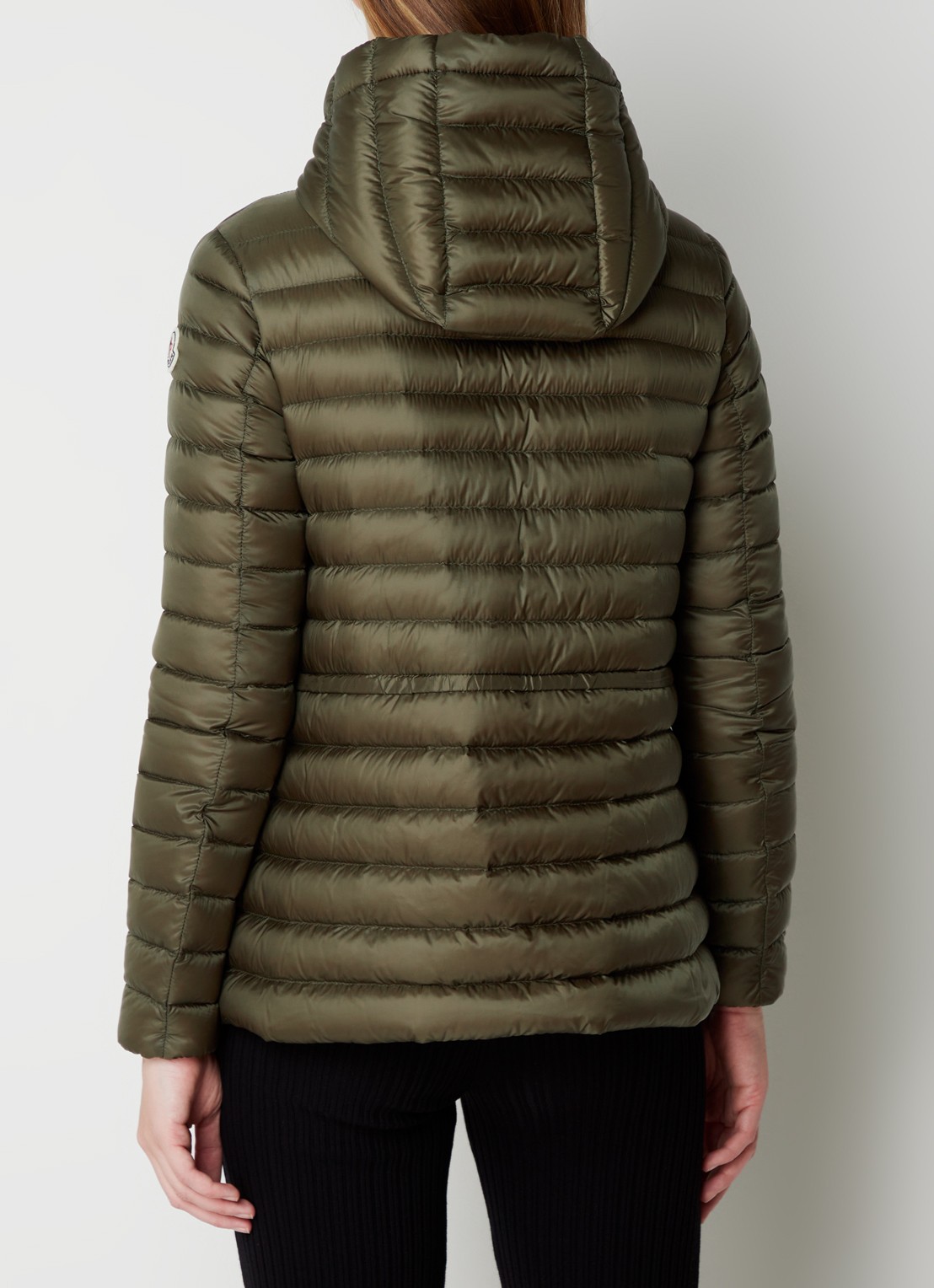 Moncler Raie puffer jack met donsvulling en steekzakken - achterkant groen