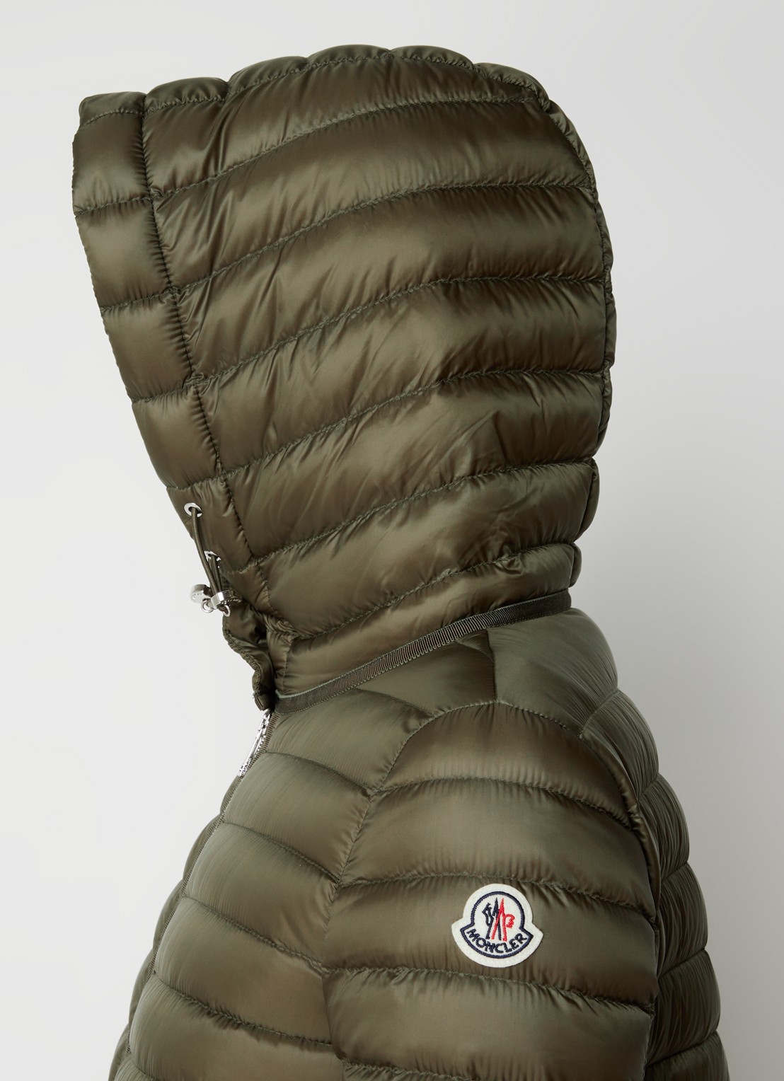 Moncler Raie puffer jack met donsvulling en steekzakken - detail 3 groen