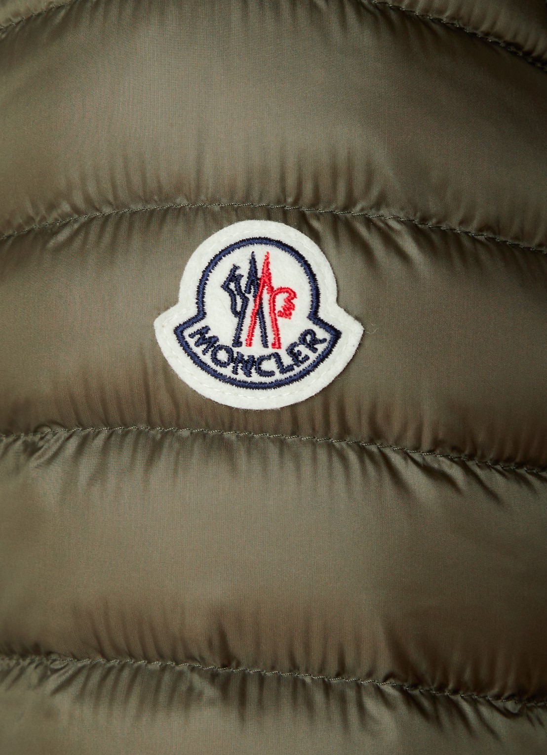 Moncler Raie puffer jack met donsvulling en steekzakken - detail 4 groen