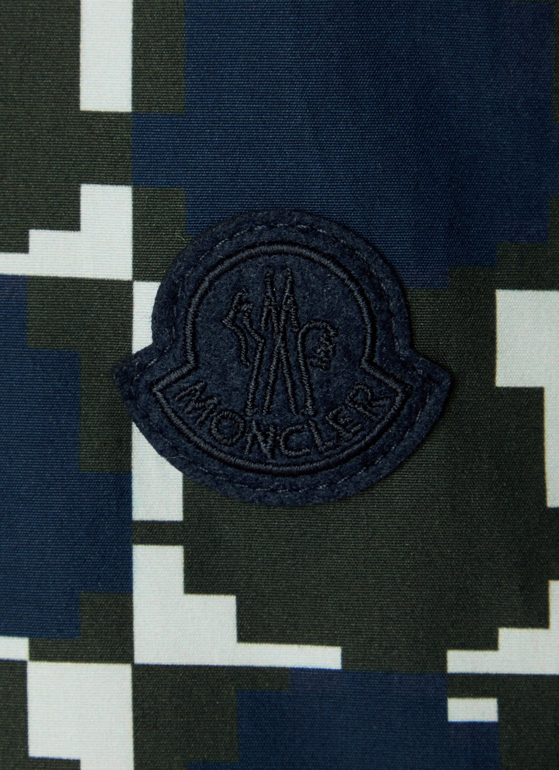 Moncler Regular fit overhemd met grafische print en logo - detail 4 legergroen