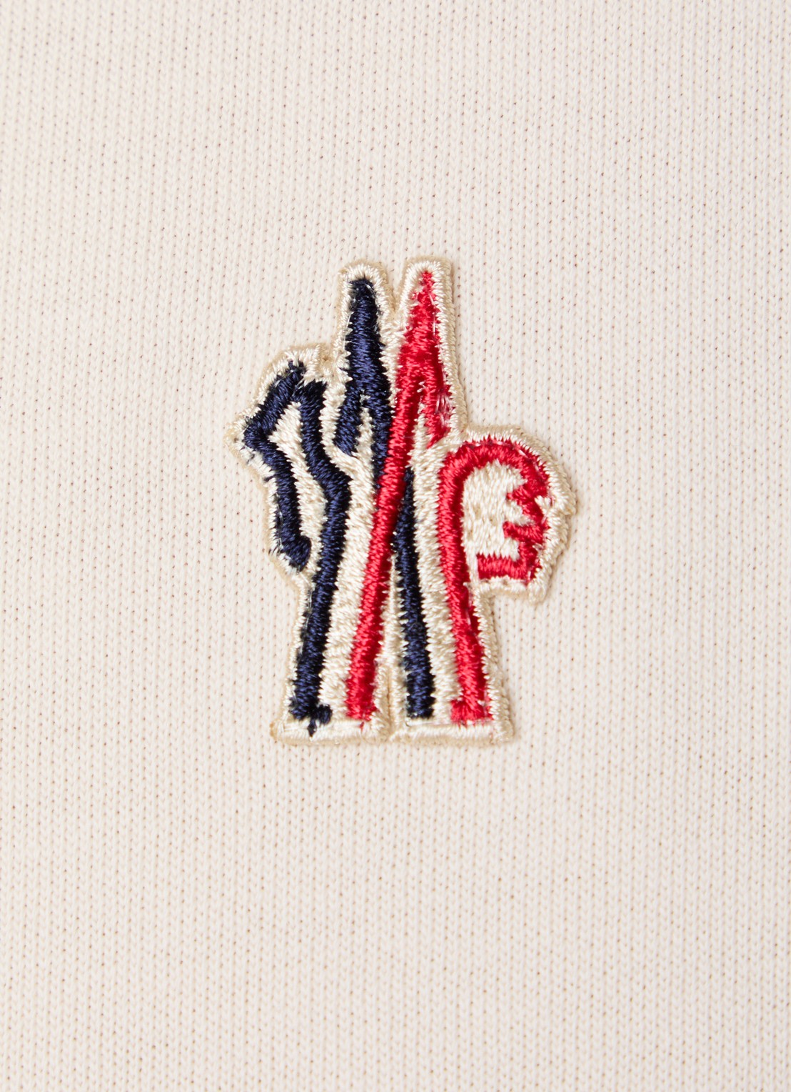 Moncler Regular fit polo met logo - detail 5 creme