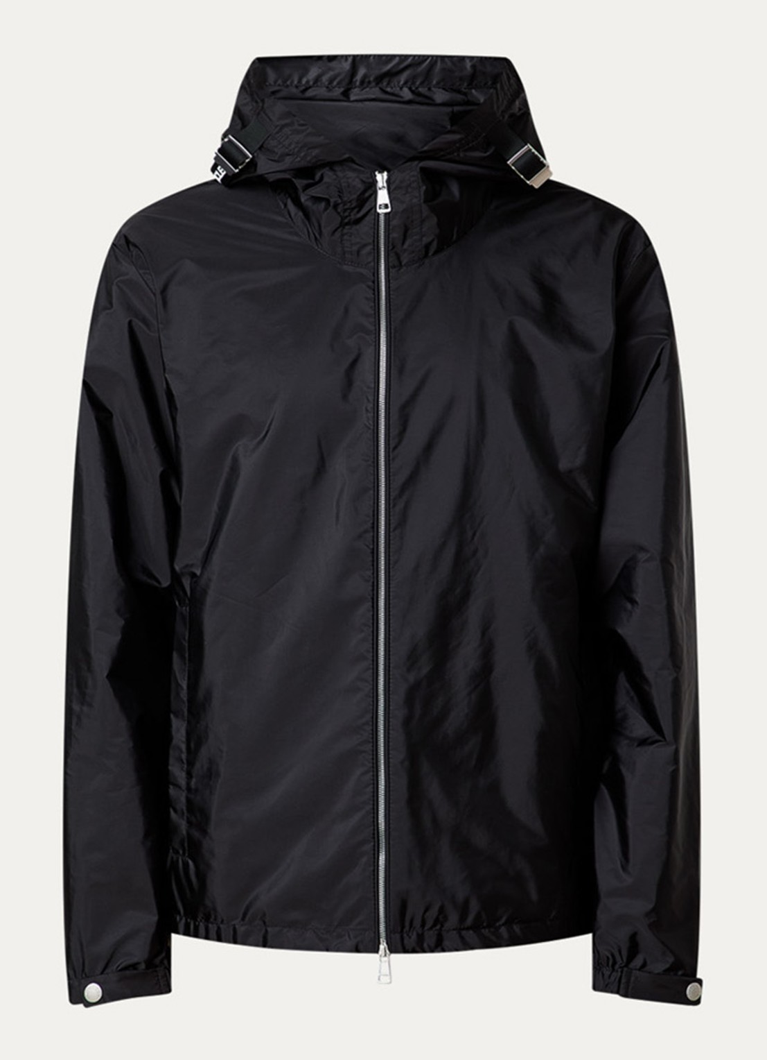 Moncler Remoray windjack met capuchon en steekzakken - voorkant zwart