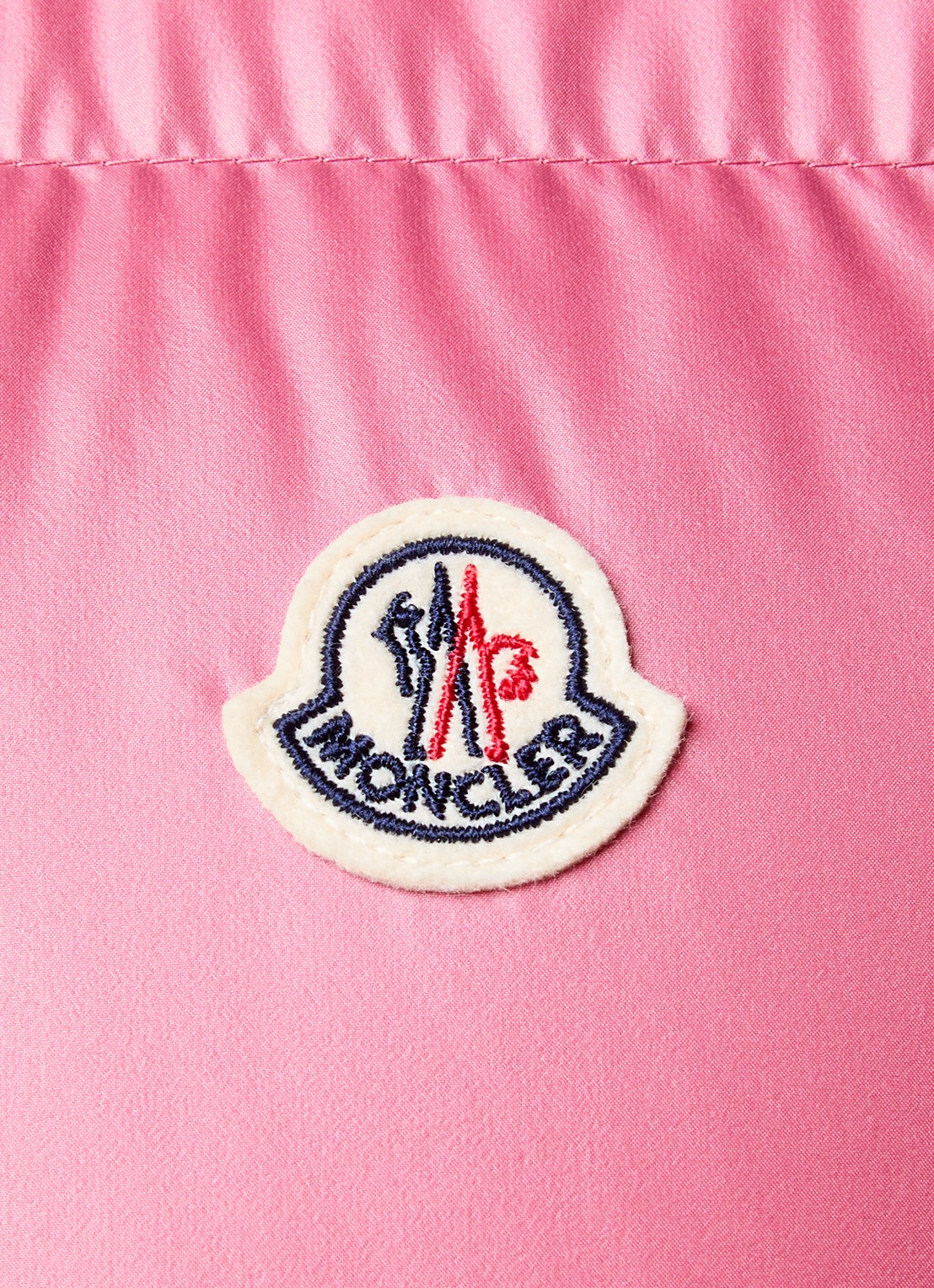 Moncler Restigo gewatteerde bodywarmer met donsvulling - detail 6 donkerroze