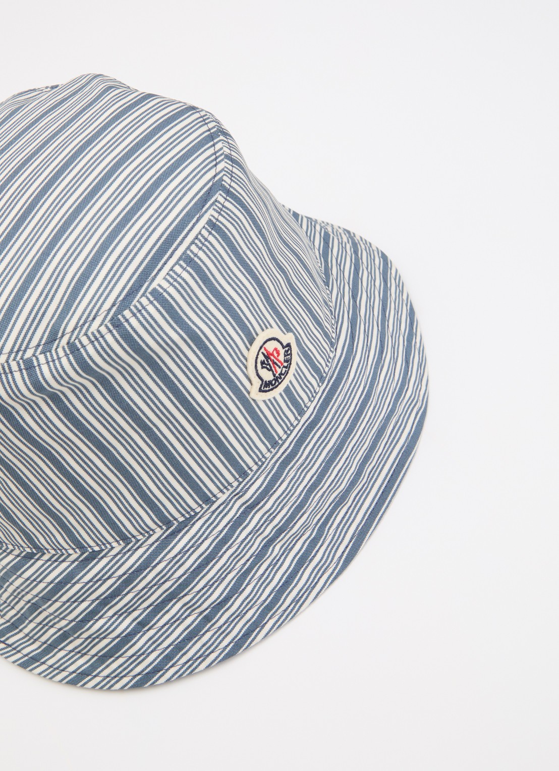 Moncler Reversible bucket hoed met logo - detail 3 blauw