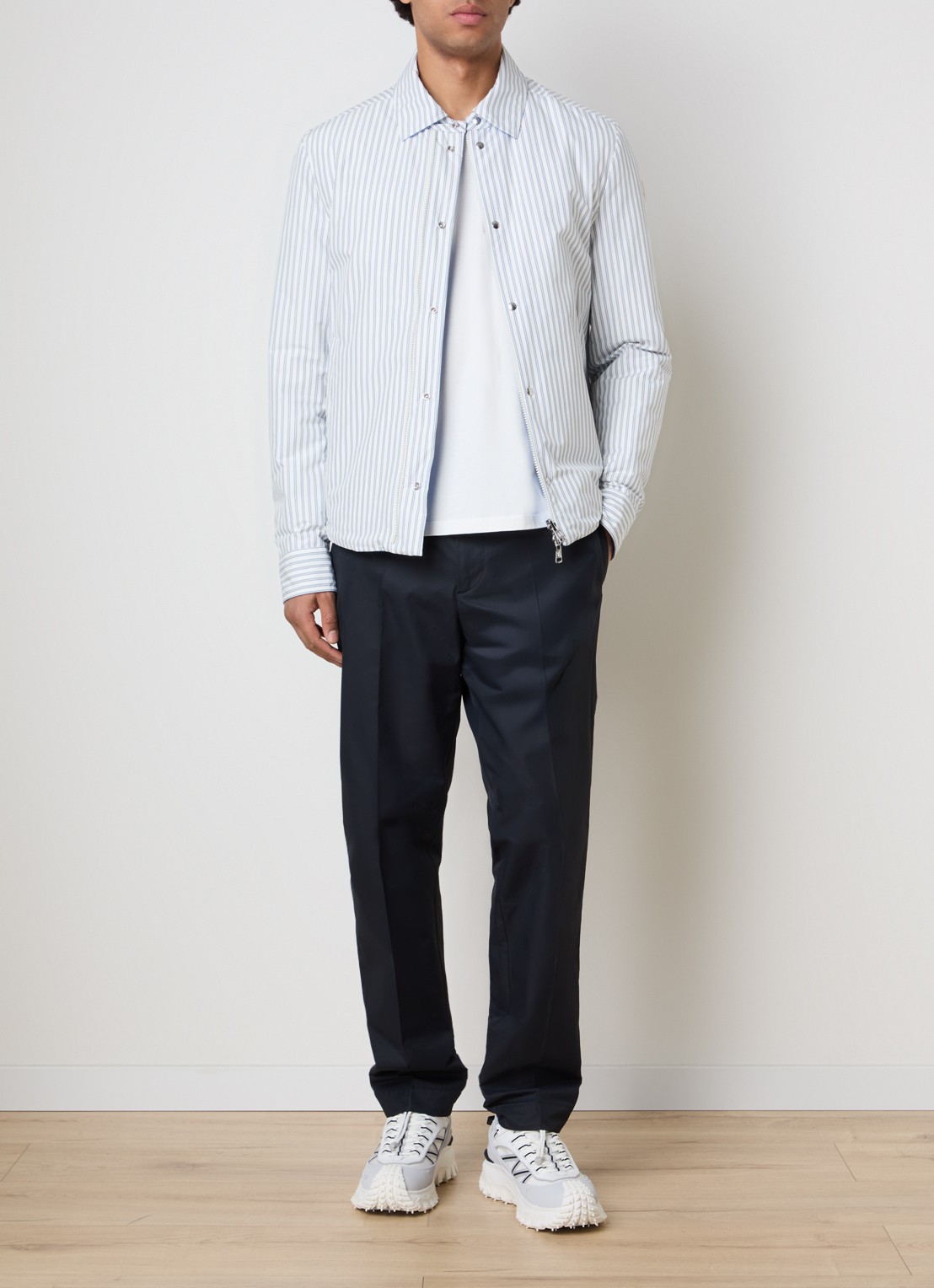Moncler Reversible gewatteerd jack met donsvulling en steekzakken - voorkant 3 wit