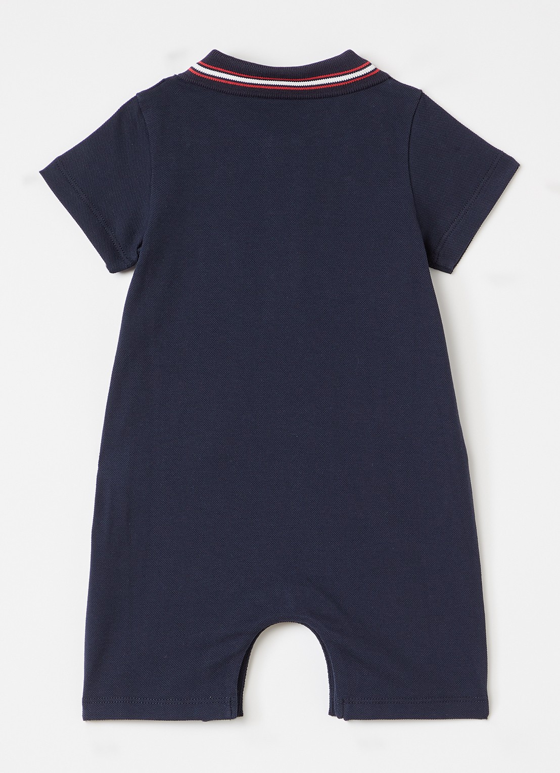 Moncler Romper met logoborduring - voorkant 2 donkerblauw