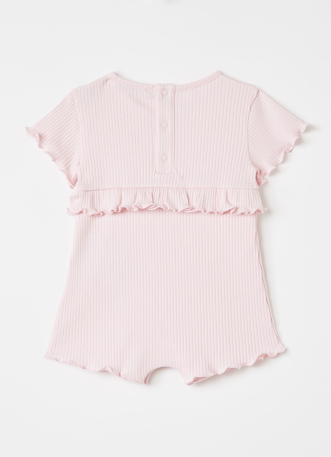 Moncler Romper met ruches - voorkant 2 roze
