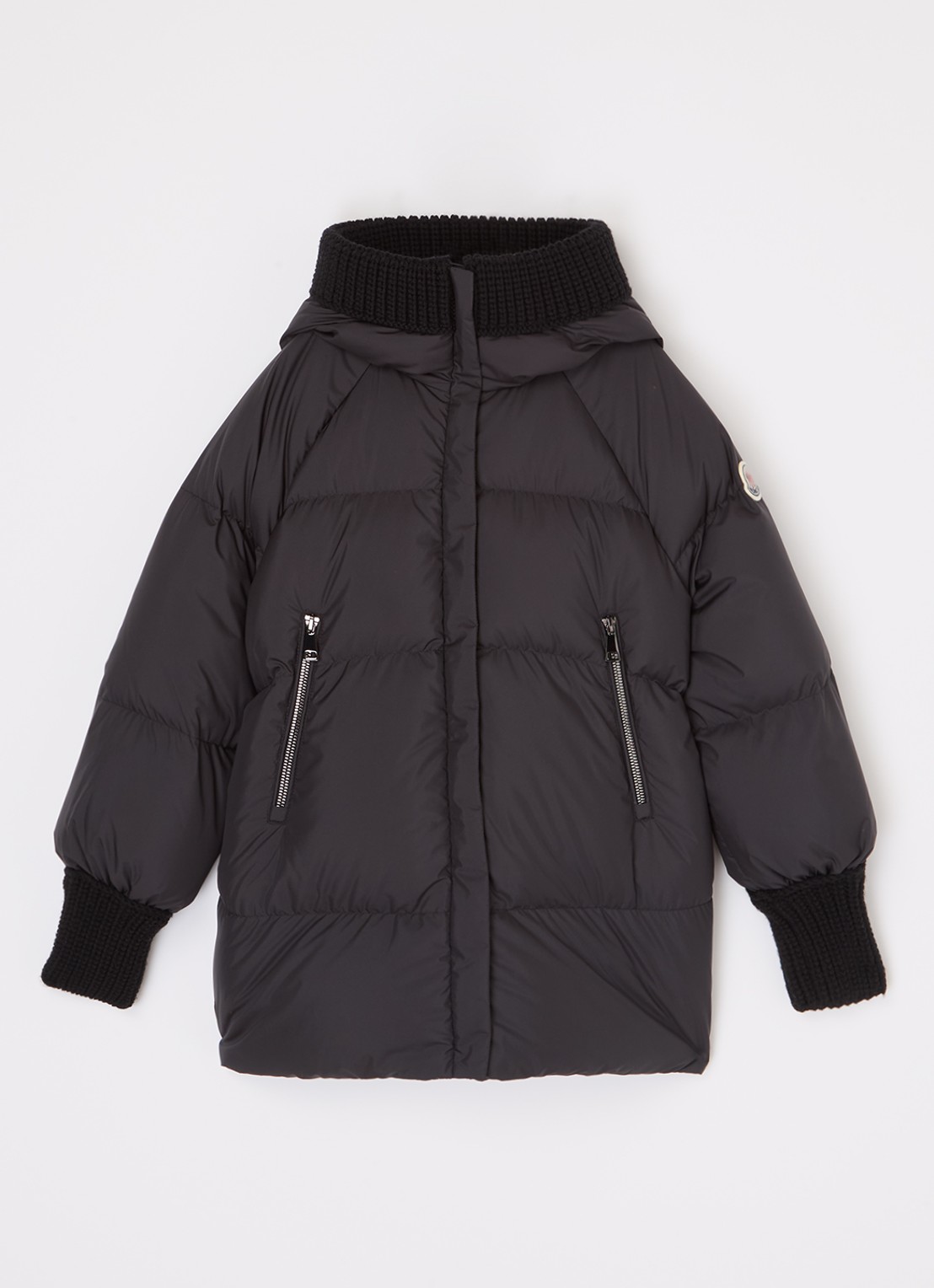 Moncler Ronda gewatteerde jas met donsvulling - voorkant zwart