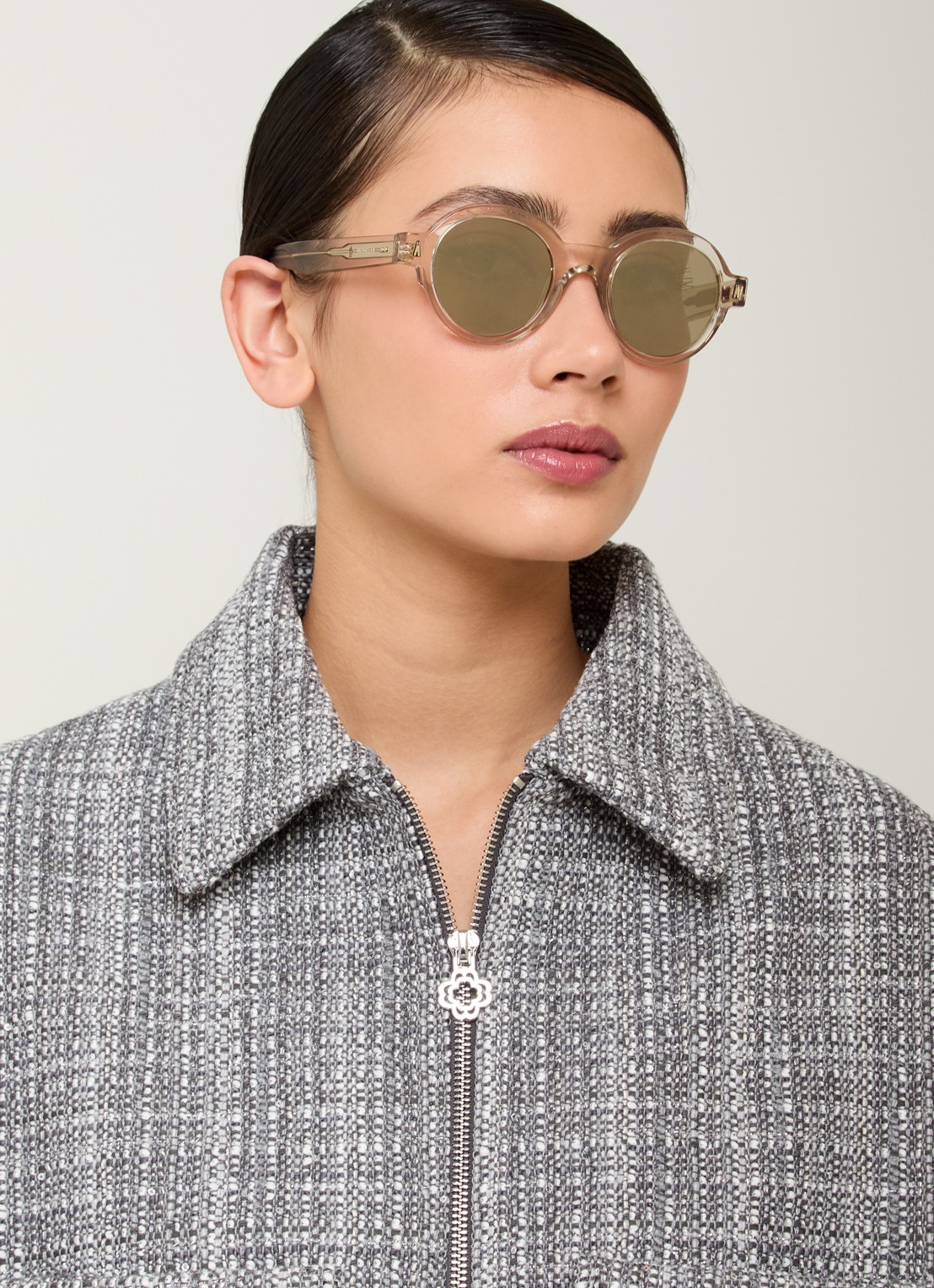 Moncler Rondosa zonnebril ME6003 - voorkant 5 zand