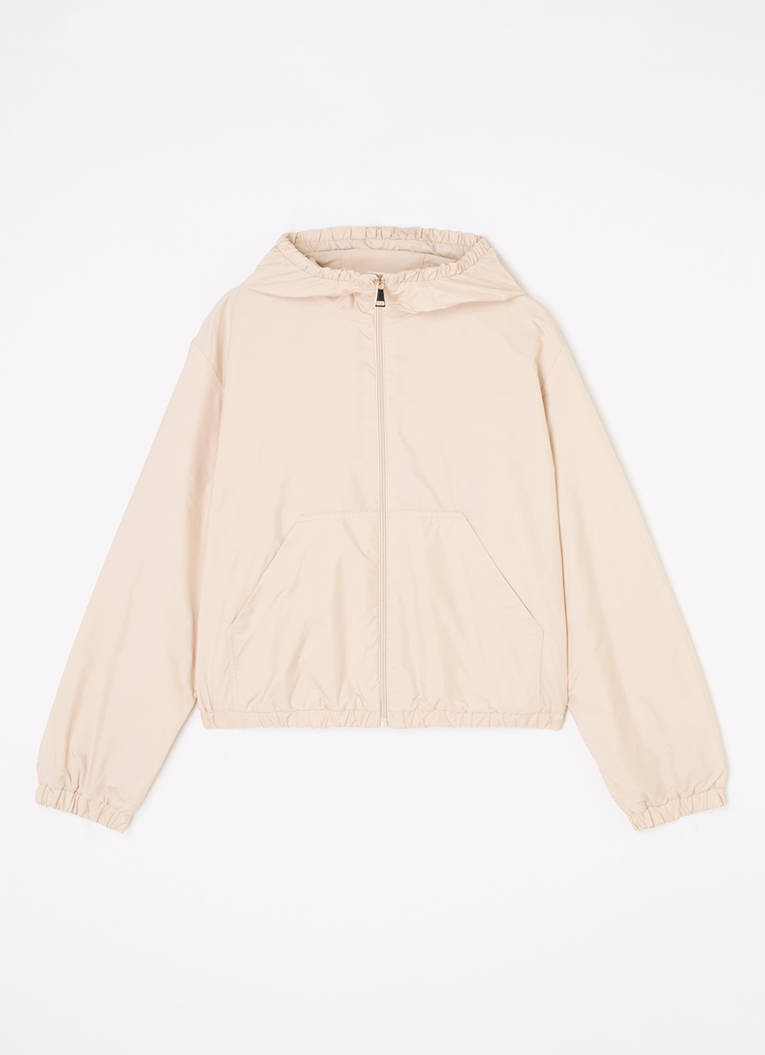 Moncler Saria jack met backprint - voorkant beige