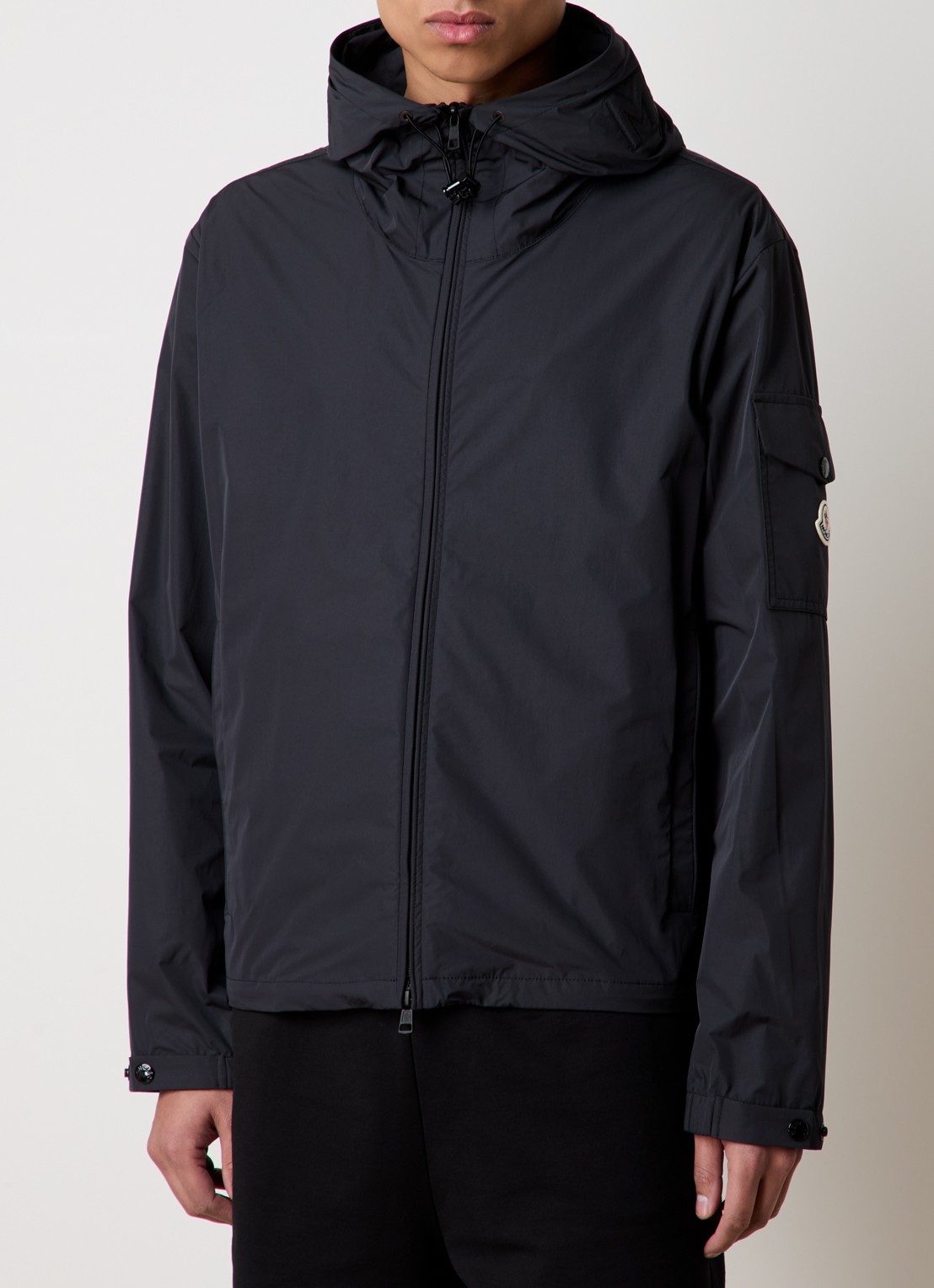 Moncler Sassiere windjack met capuchon - detail 4 zwart