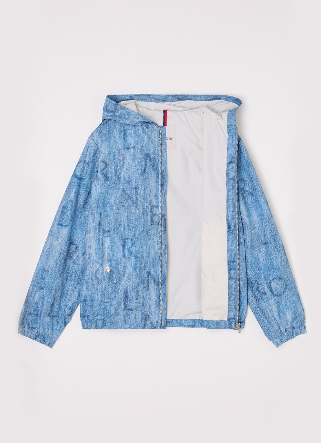 Moncler Seanle jack met capuchon - voorkant 3 middenblauw