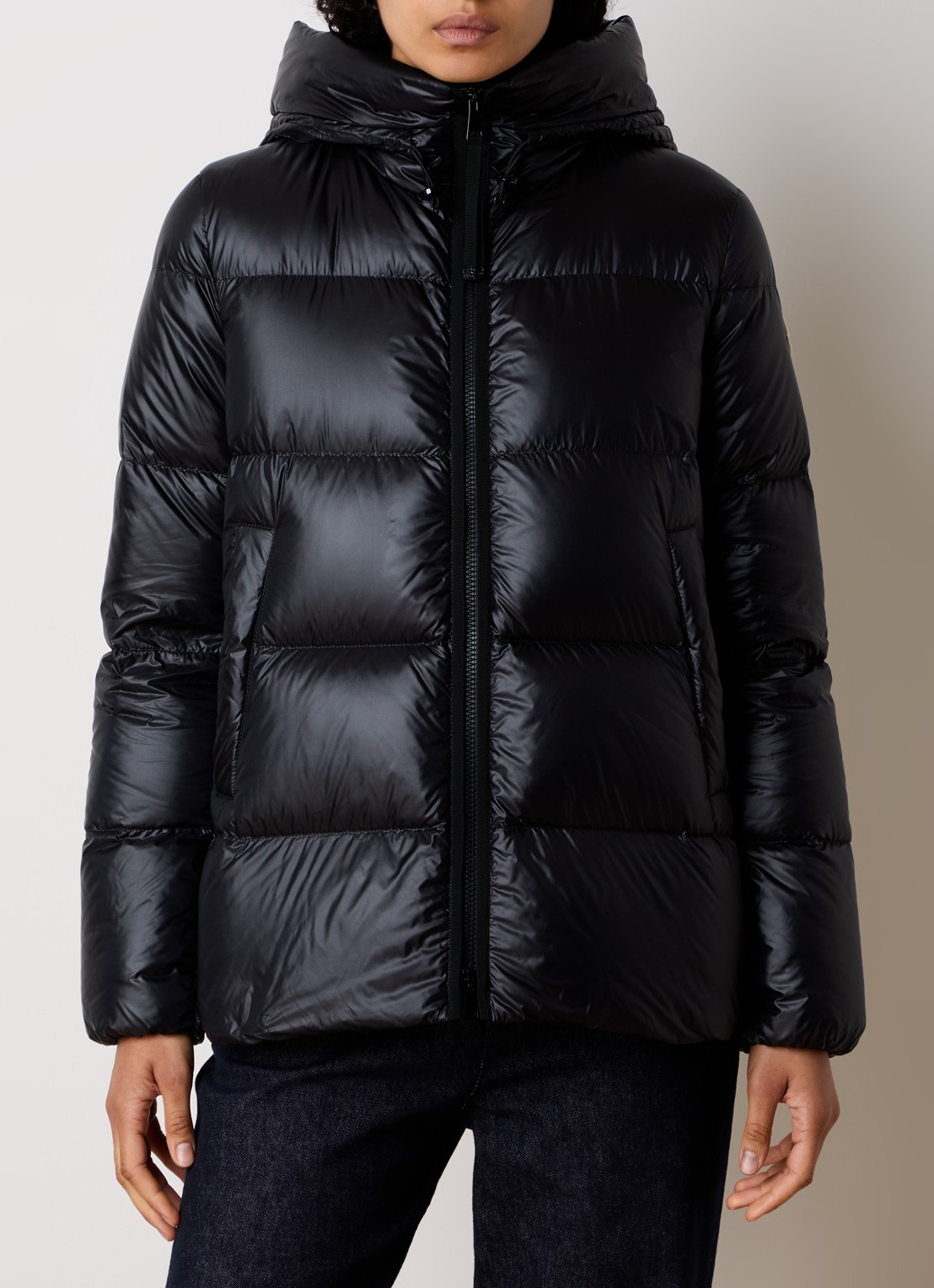 Moncler Serittes gewatteerd jack met donsvulling - detail 4 zwart