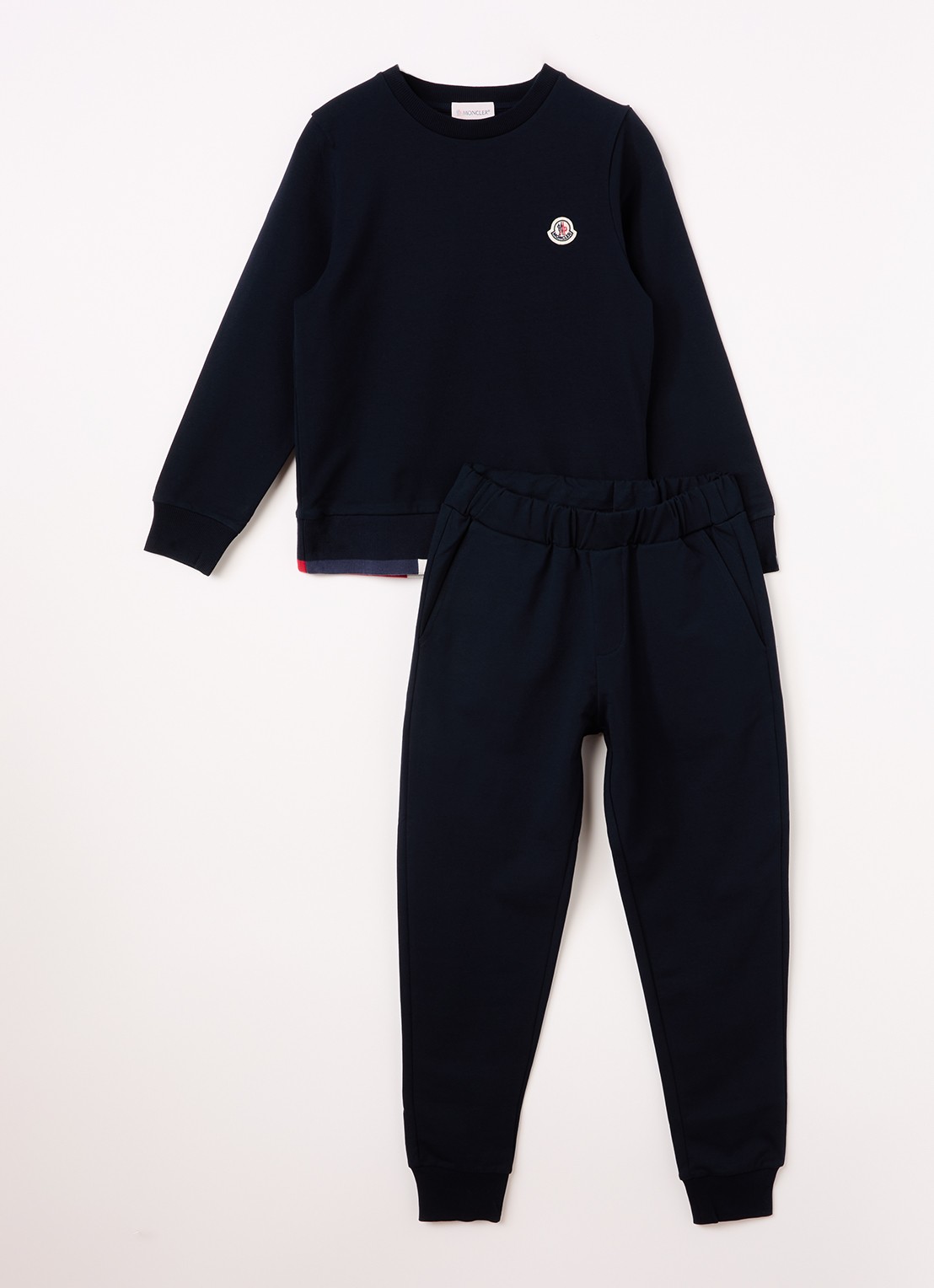 Moncler Set van sweater met joggingbroek 2-delig - voorkant donkerblauw