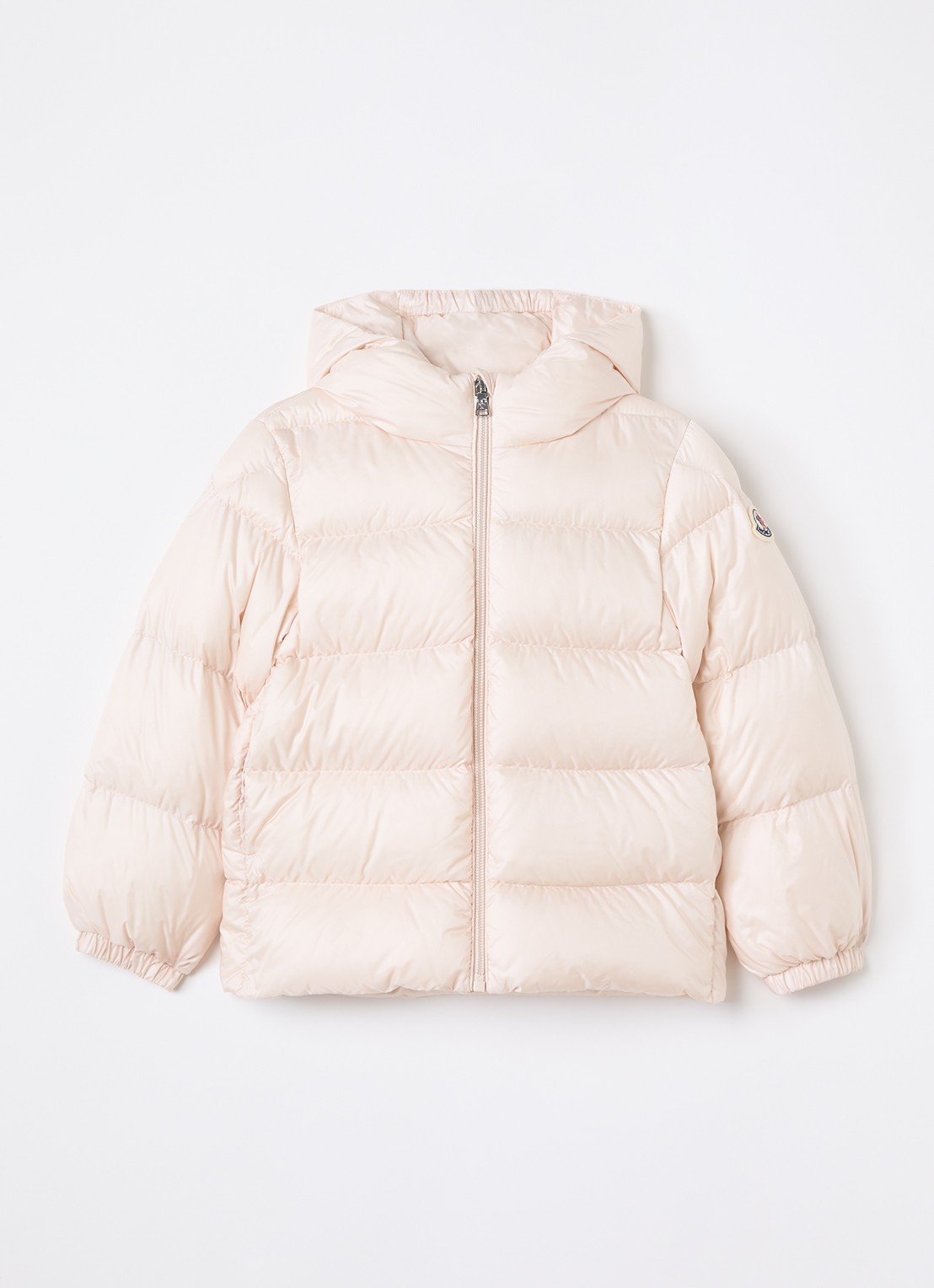 Moncler Sharon puffer jack met donsvulling - voorkant roze