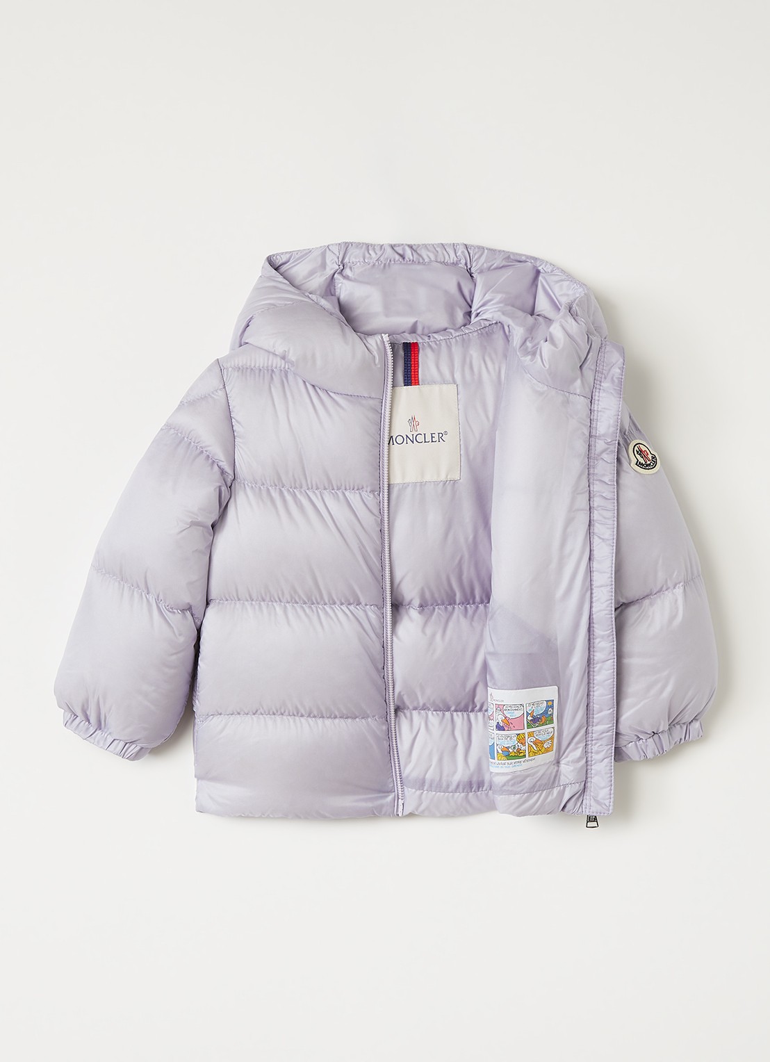 Moncler Sharon puffer jack met donsvulling - voorkant 3 lichtpaars