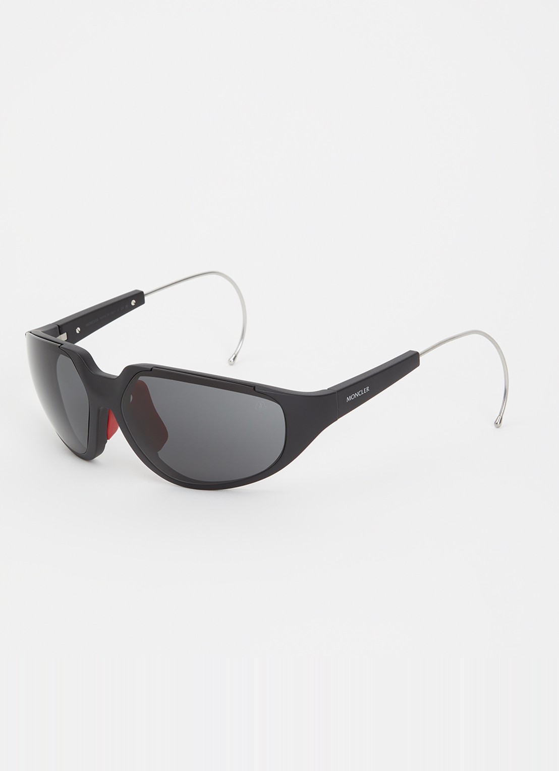 Moncler Shield zonnebril ME8008  - voorkant 4 zwart
