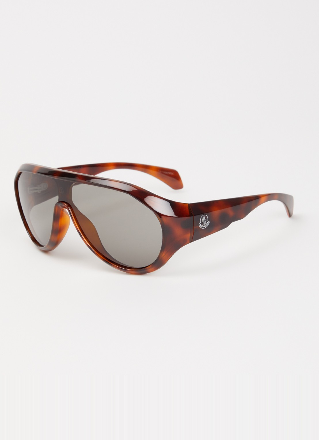 Moncler Shield zonnebril ME8009U - voorkant 4 bruin