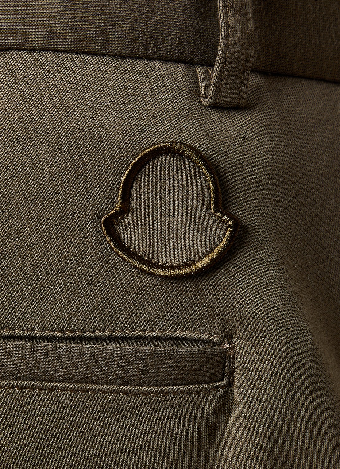 Moncler Slim fit cargobroek met klepzakken - detail 5 bronsgroen