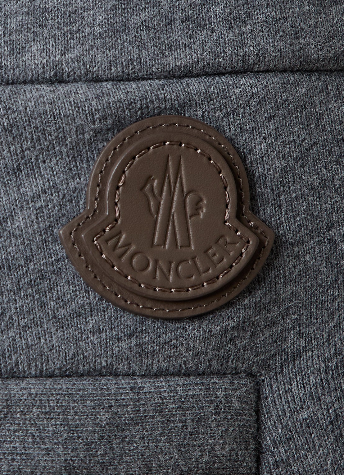 Moncler Slim fit joggingbroek met steekzakken - detail 4 donkergrijs