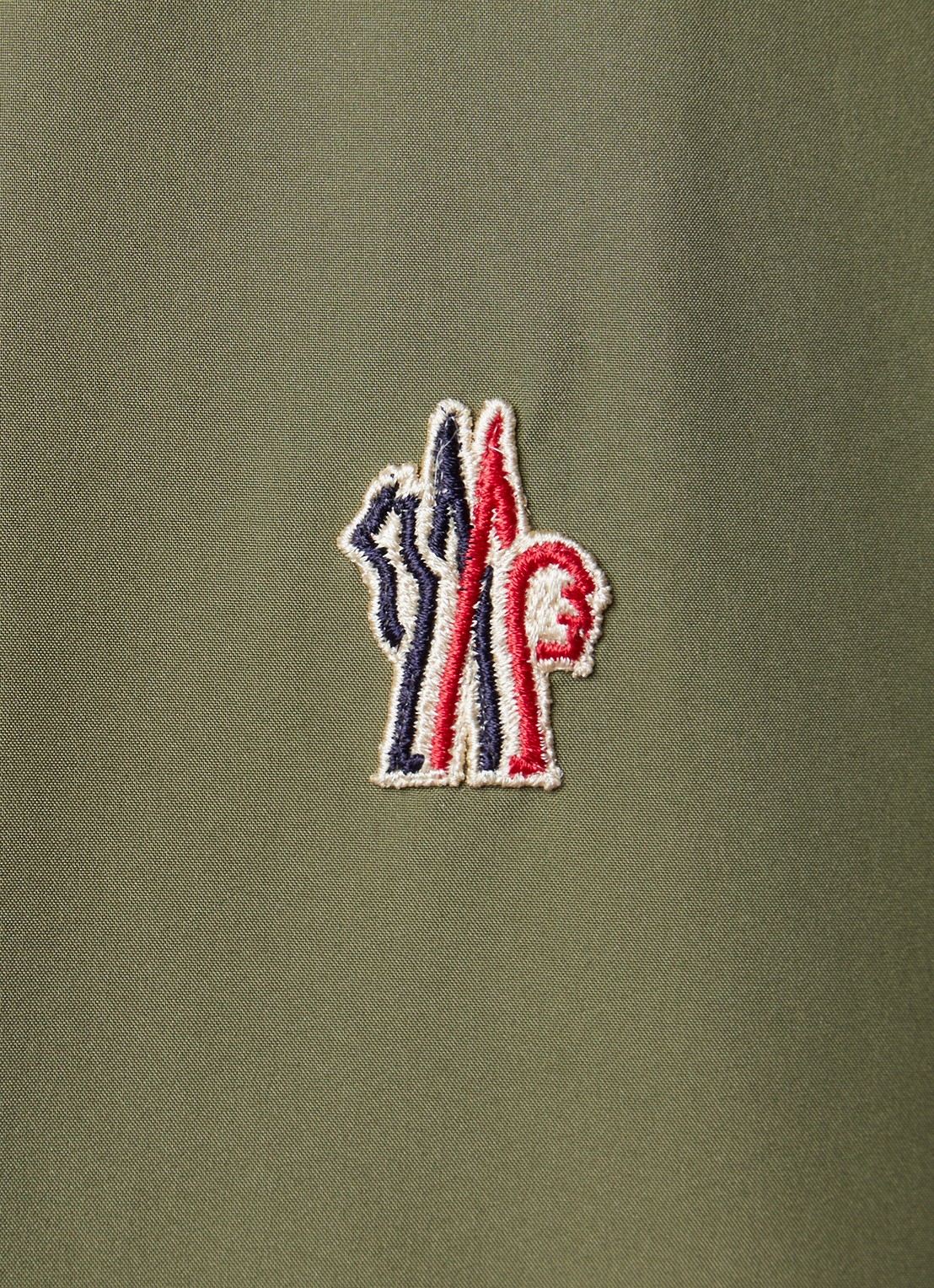 Moncler Steig parka met opbergbare kraag en trekkoord - detail 5 legergroen