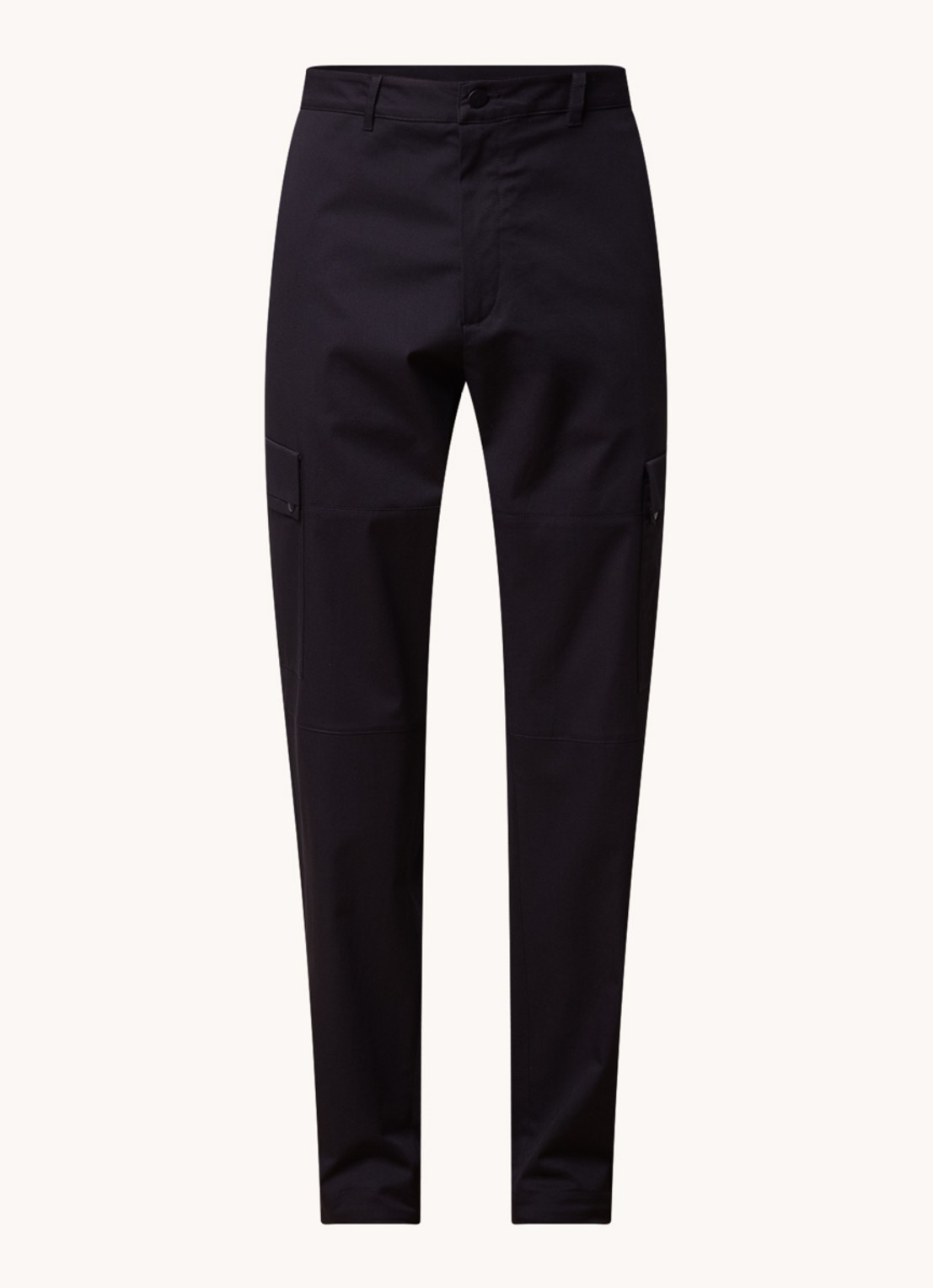 Moncler Straight fit cargobroek met logo - voorkant 5 zwart