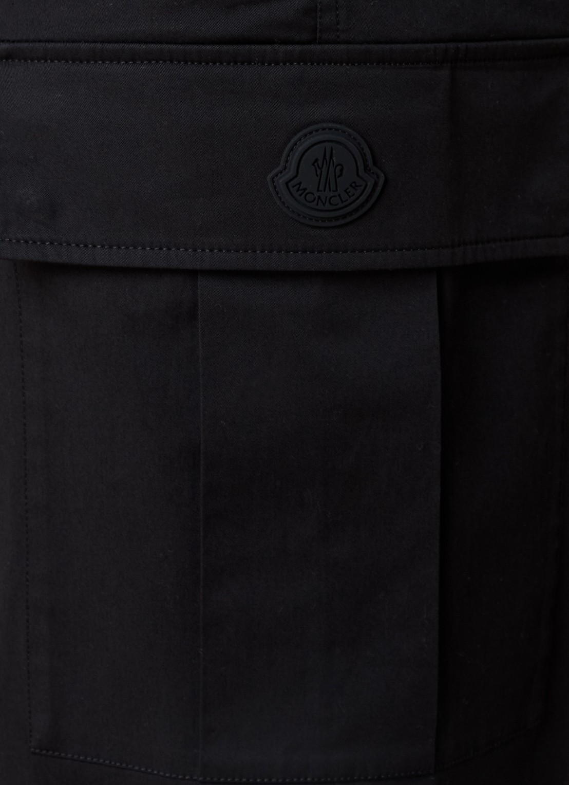 Moncler Straight fit cargobroek met steekzakken - detail 3 zwart