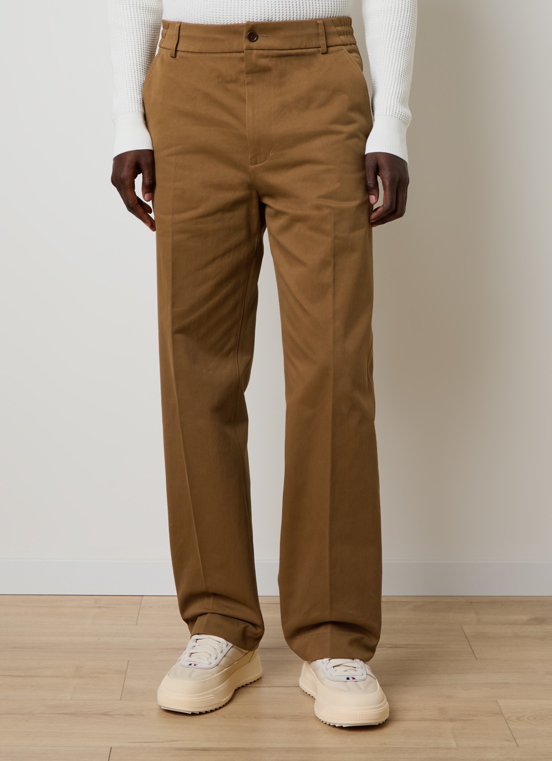 Moncler Straight fit chino met steekzakken - detail 4 camel