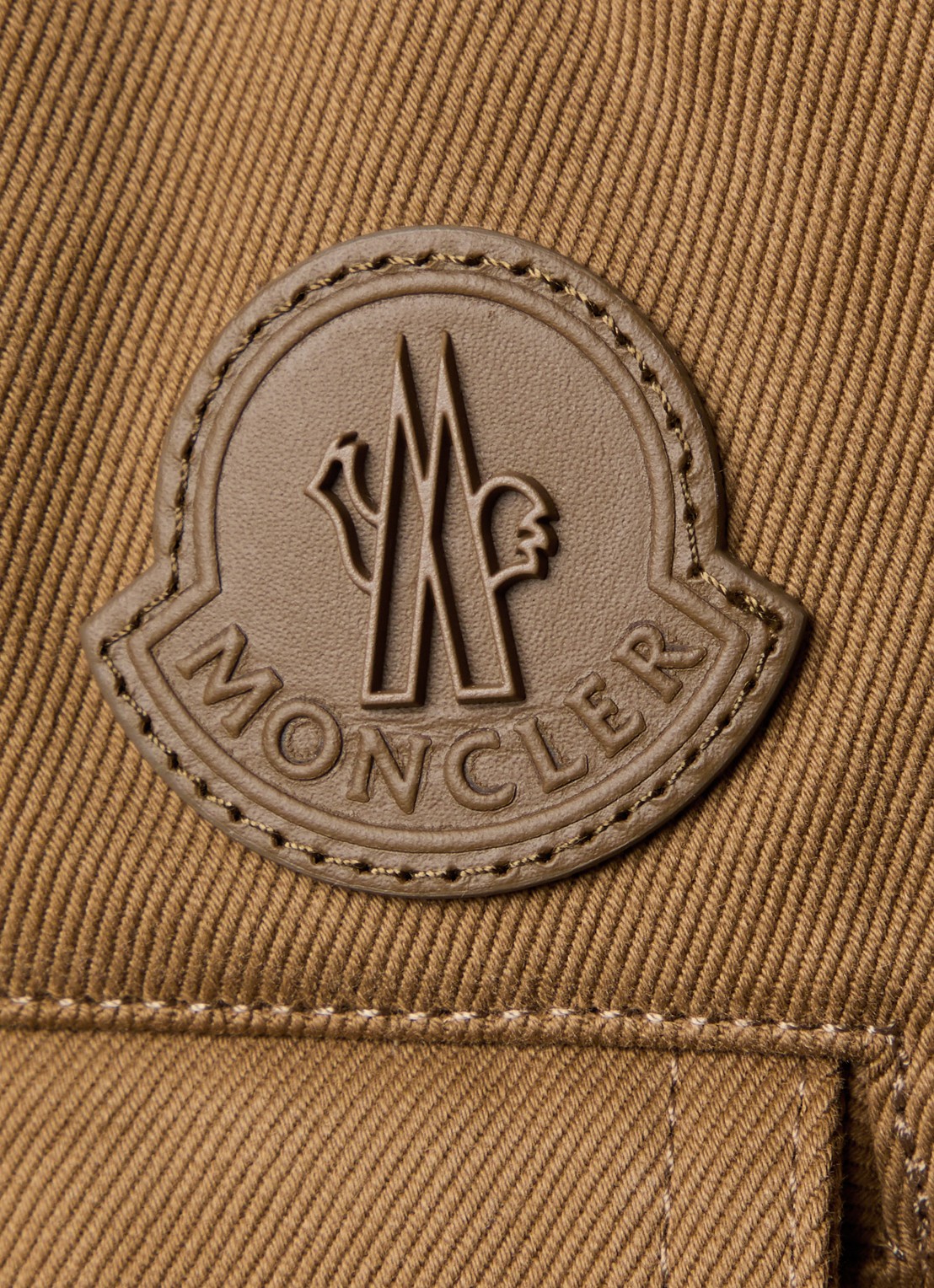 Moncler Straight fit chino met steekzakken - detail 6 camel