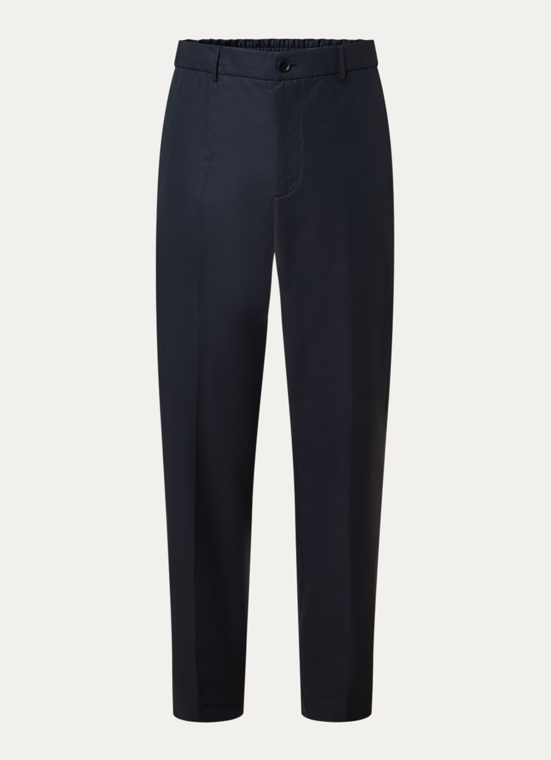 Moncler Straight fit chino met steekzakken - voorkant donkerblauw