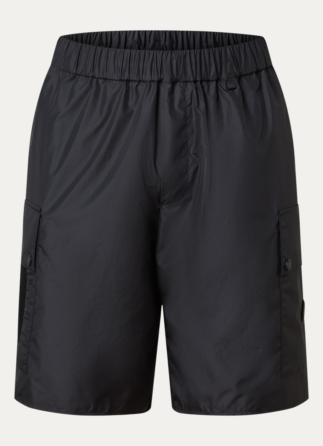 Moncler Straight fit korte broek met steekzakken - voorkant 4 zwart