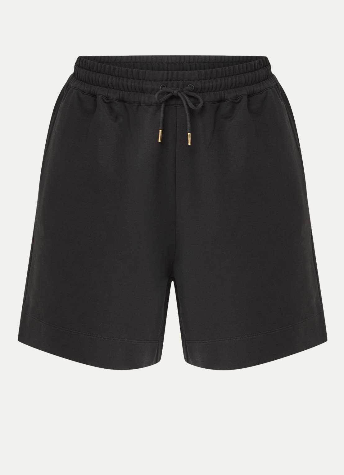 Moncler Straight fit korte joggingbroek met steekzakken - voorkant 4 zwart