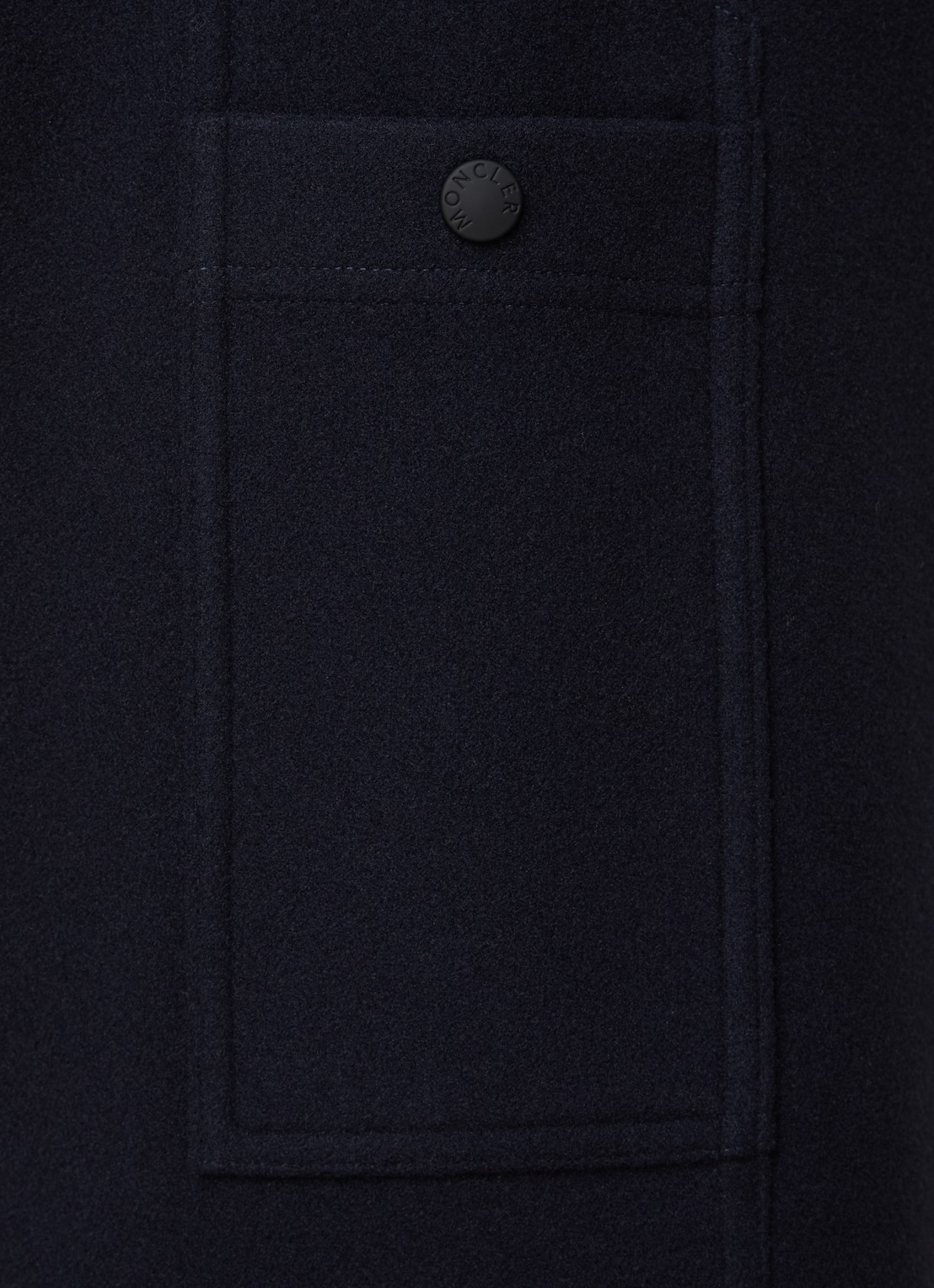 Moncler Straight fit pantalon met klepzakken - detail 4 donkerblauw