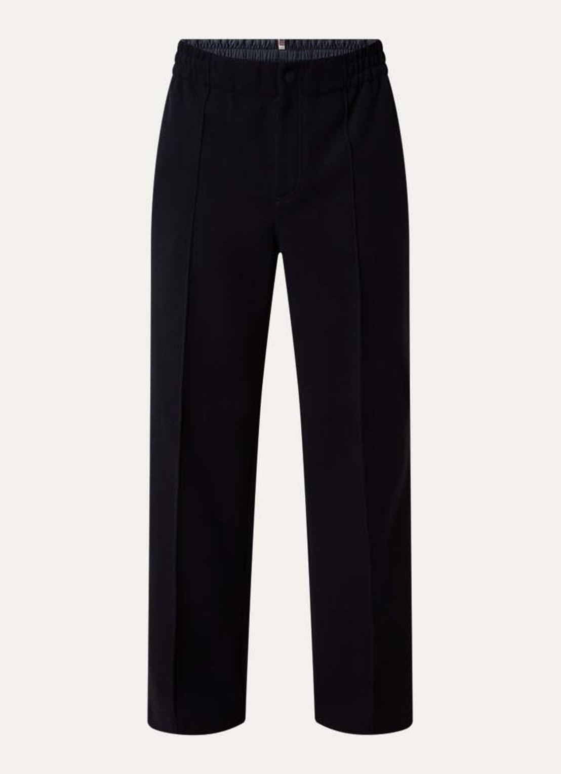 Moncler Straight fit pantalon met klepzakken - voorkant 5 donkerblauw