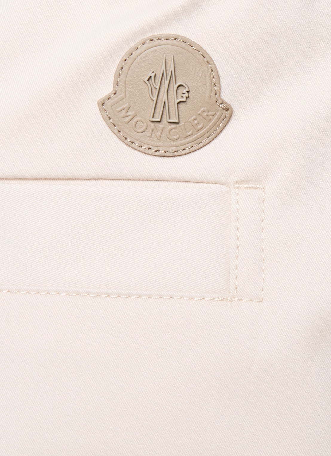 Moncler Straight fit pantalon met steekzakken - detail 5 creme