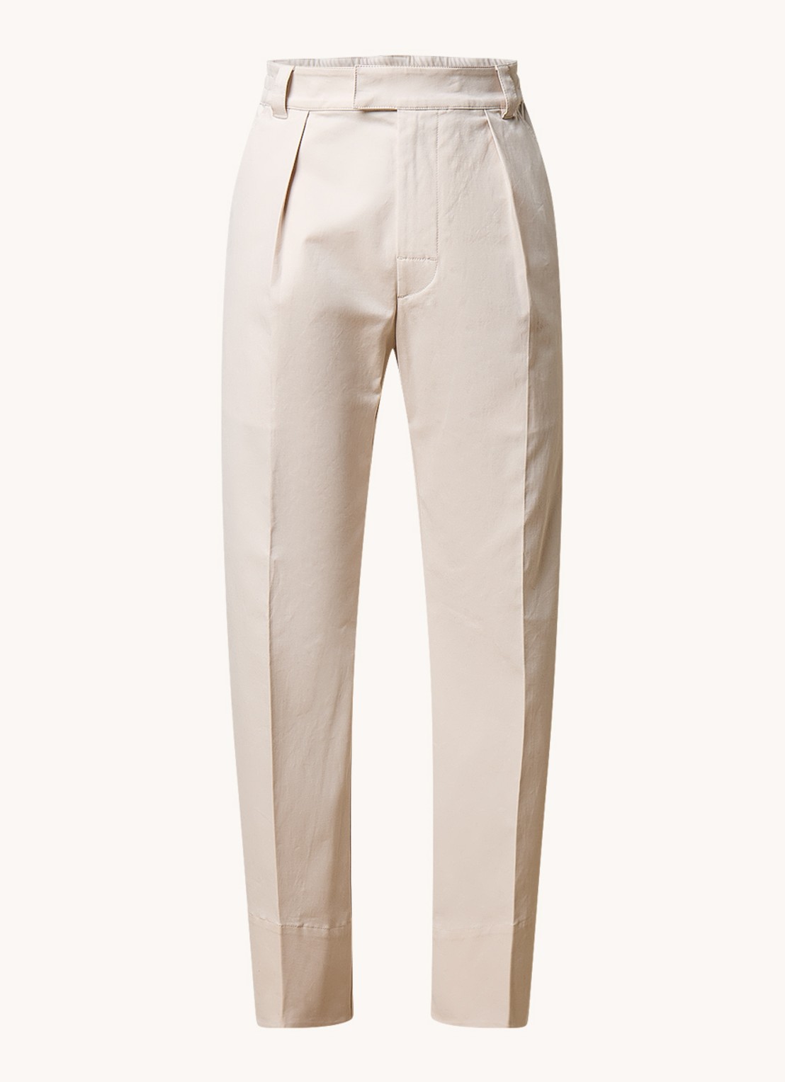 Moncler Straight fit pantalon met steekzakken - voorkant creme