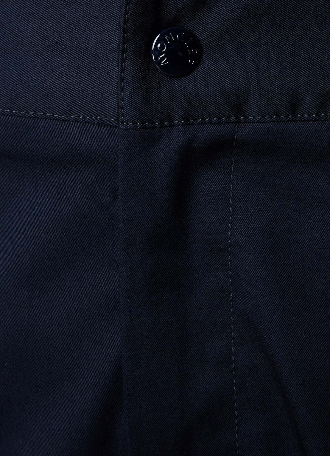 Moncler Straight fit pantalon met steekzakken - detail 4 donkerblauw