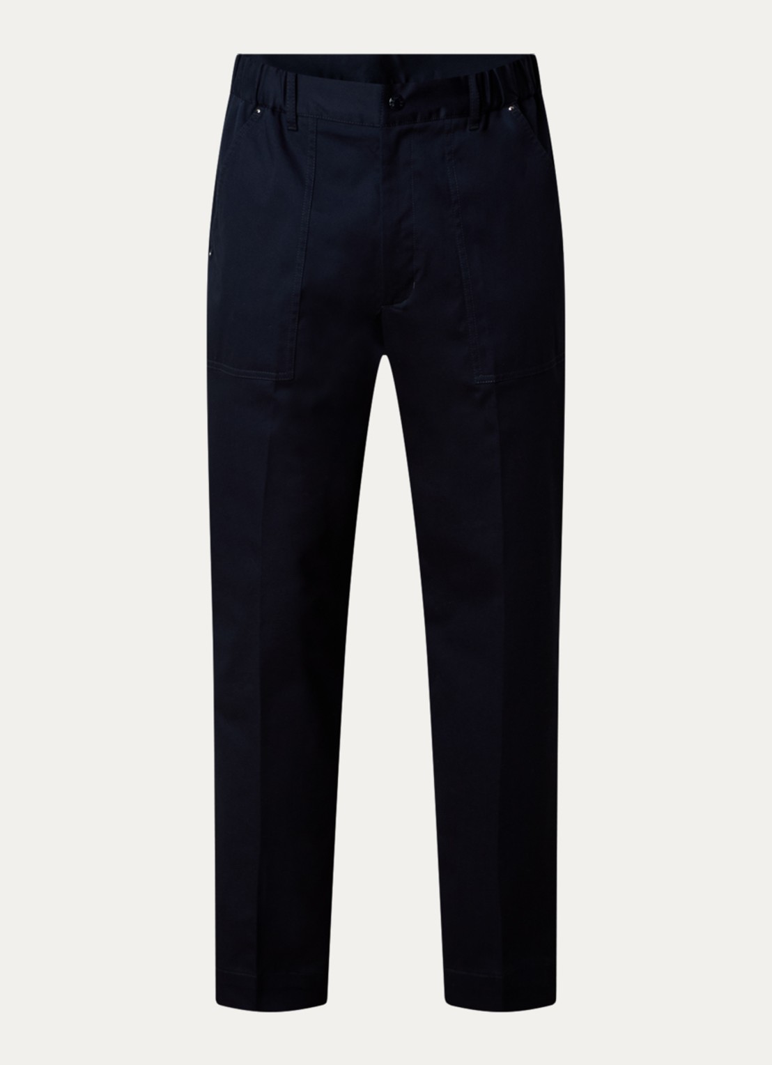 Moncler Straight fit pantalon met steekzakken - voorkant 5 donkerblauw