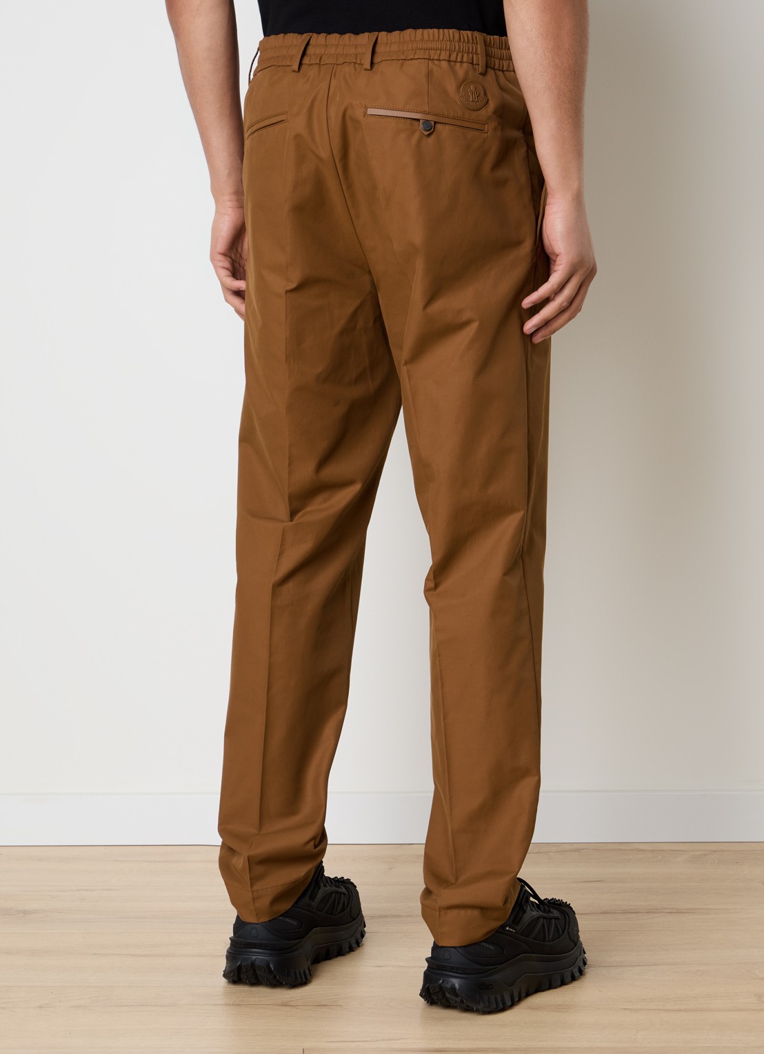 Moncler Straight fit pantalon met steekzakken - achterkant 6 cognac