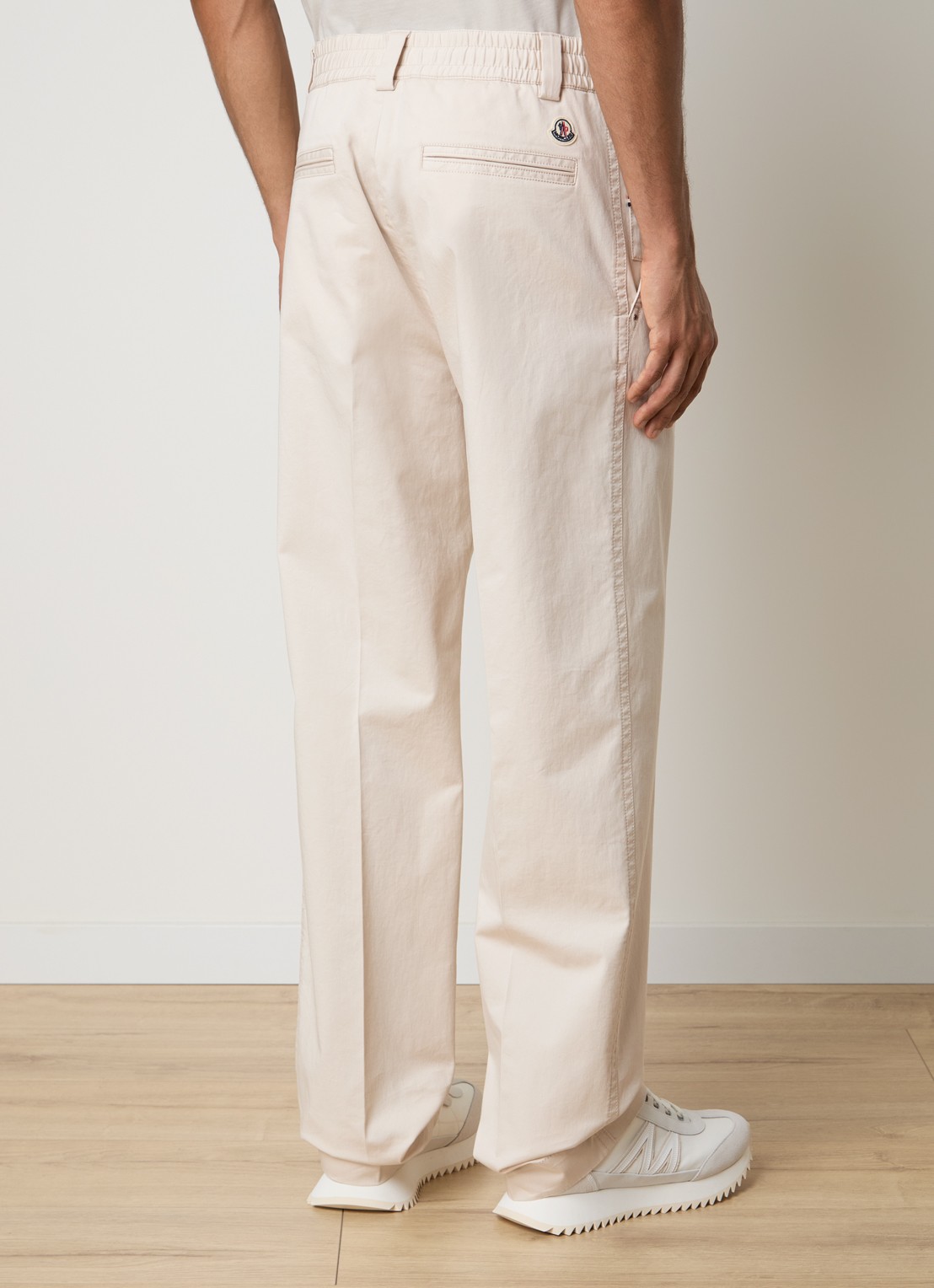 Moncler Straight fit pantalon met steekzakken - achterkant 4 creme
