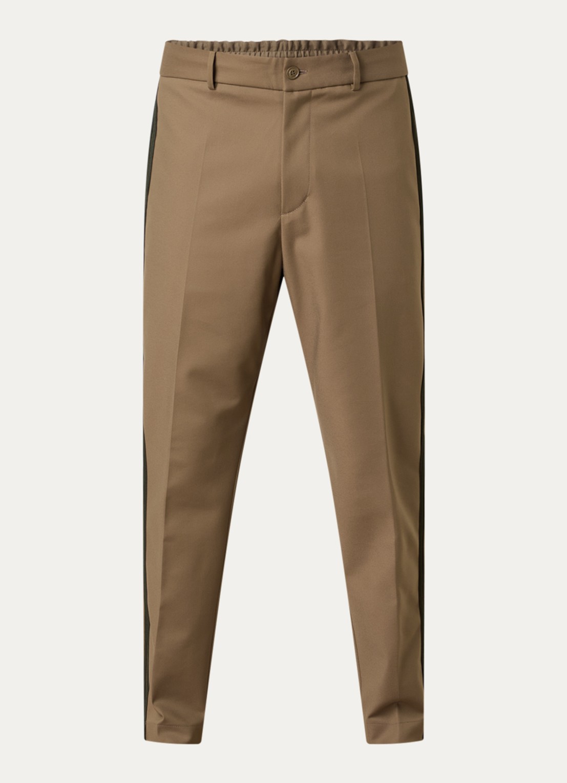 Moncler Straight fit pantalon met trekkoord en steekzakken - voorkant 2 zand