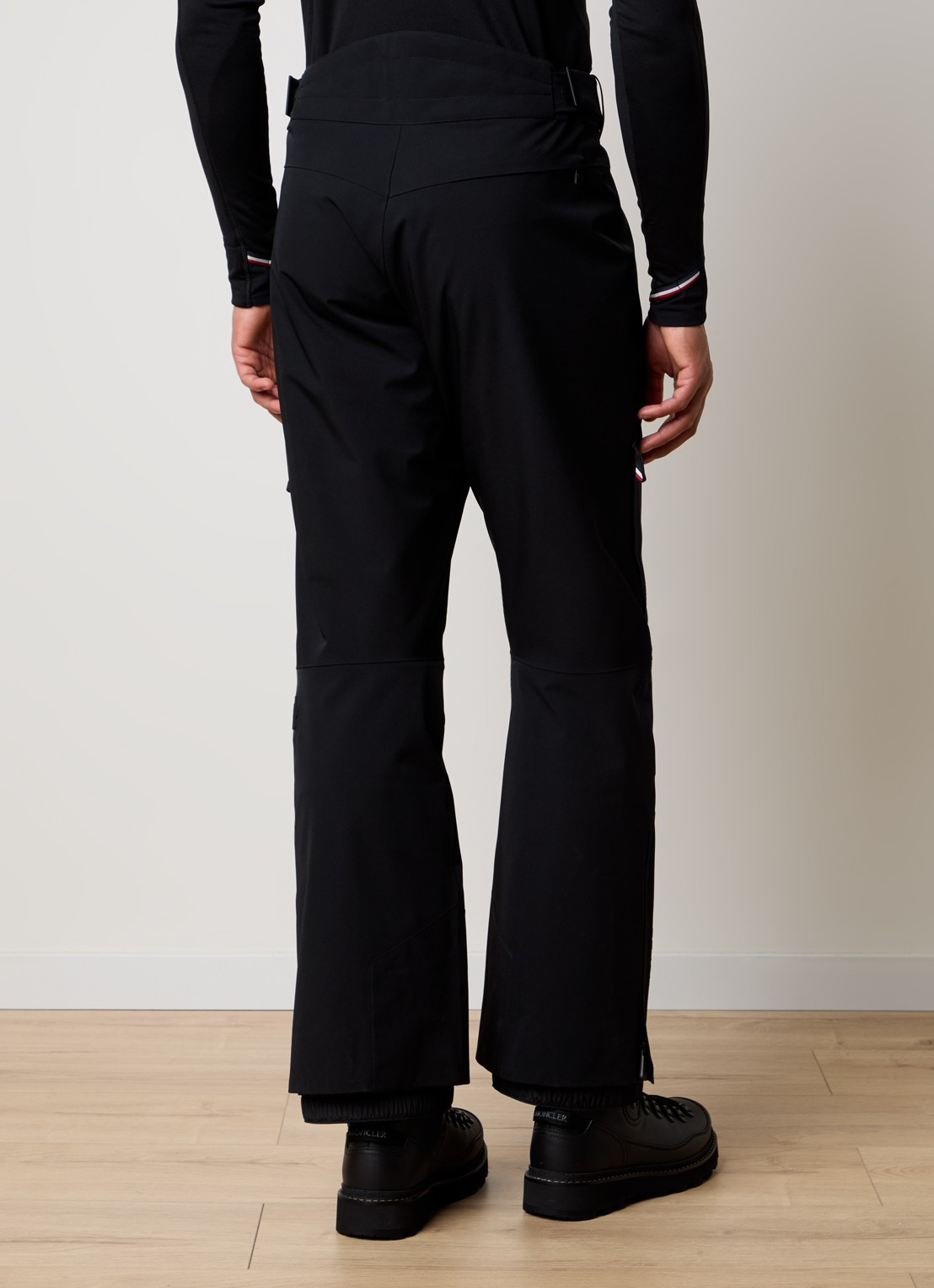 Moncler Straight fit skibroek met ritszakken - achterkant 5 zwart