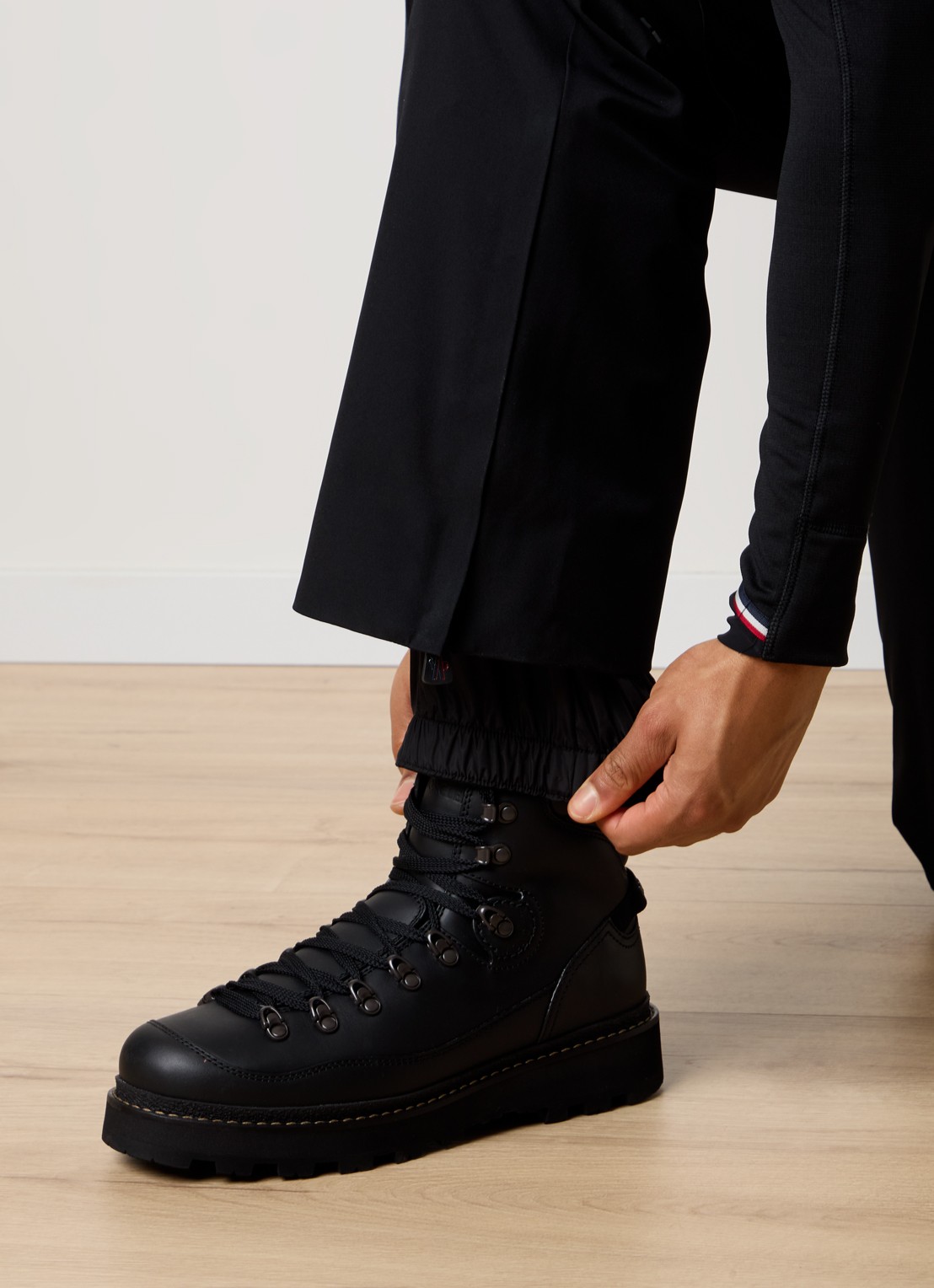 Moncler Straight fit skibroek met ritszakken - detail 3 zwart