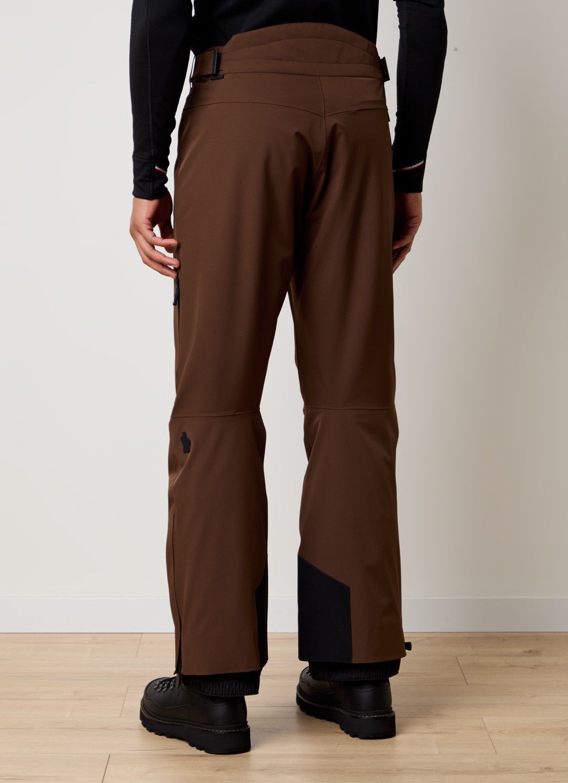 Moncler Straight fit skibroek met ritszakken - achterkant 7 bruin