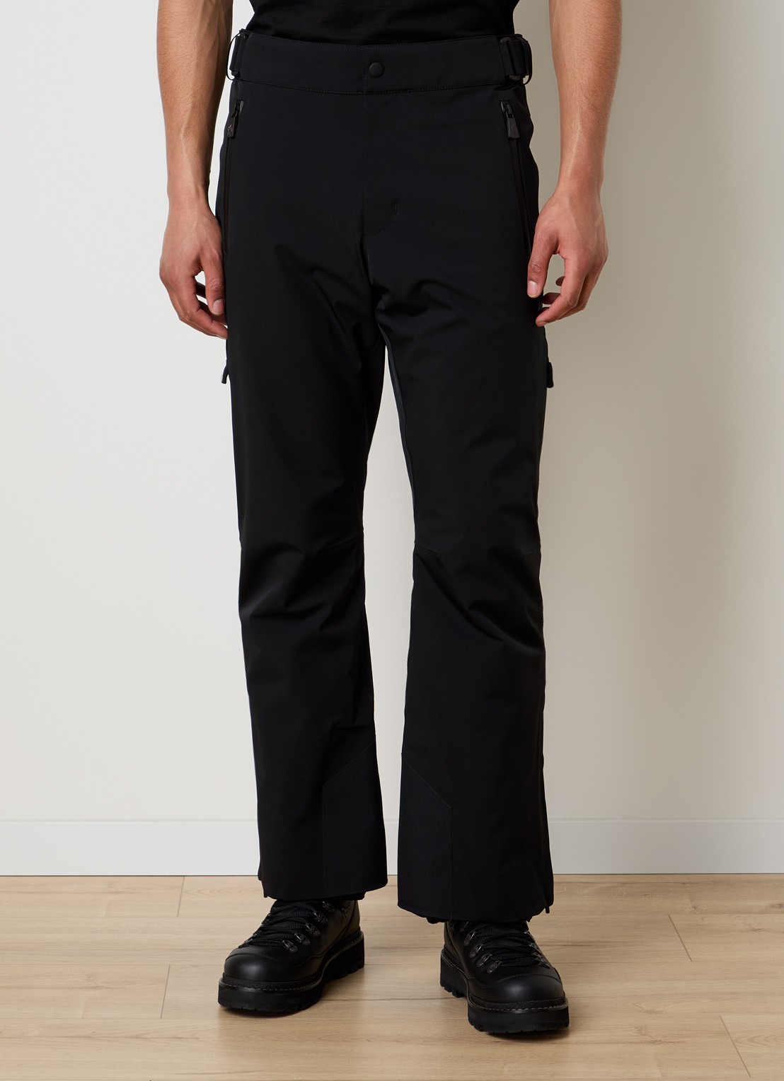 Moncler Straight fit skibroek met ritszakken - detail 4 zwart