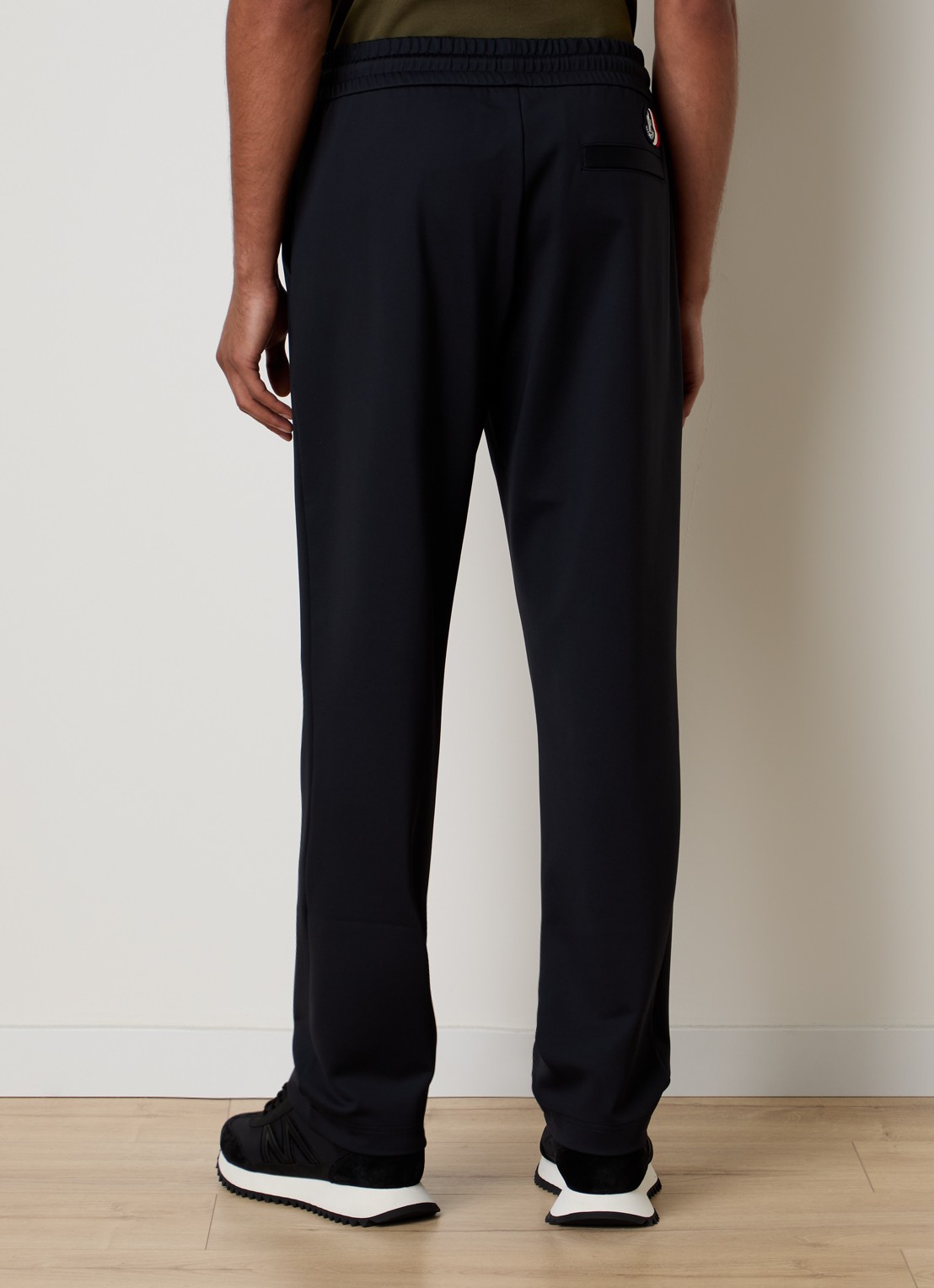 Moncler Straight fit trackpants met steekzakken - achterkant 4 donkerblauw